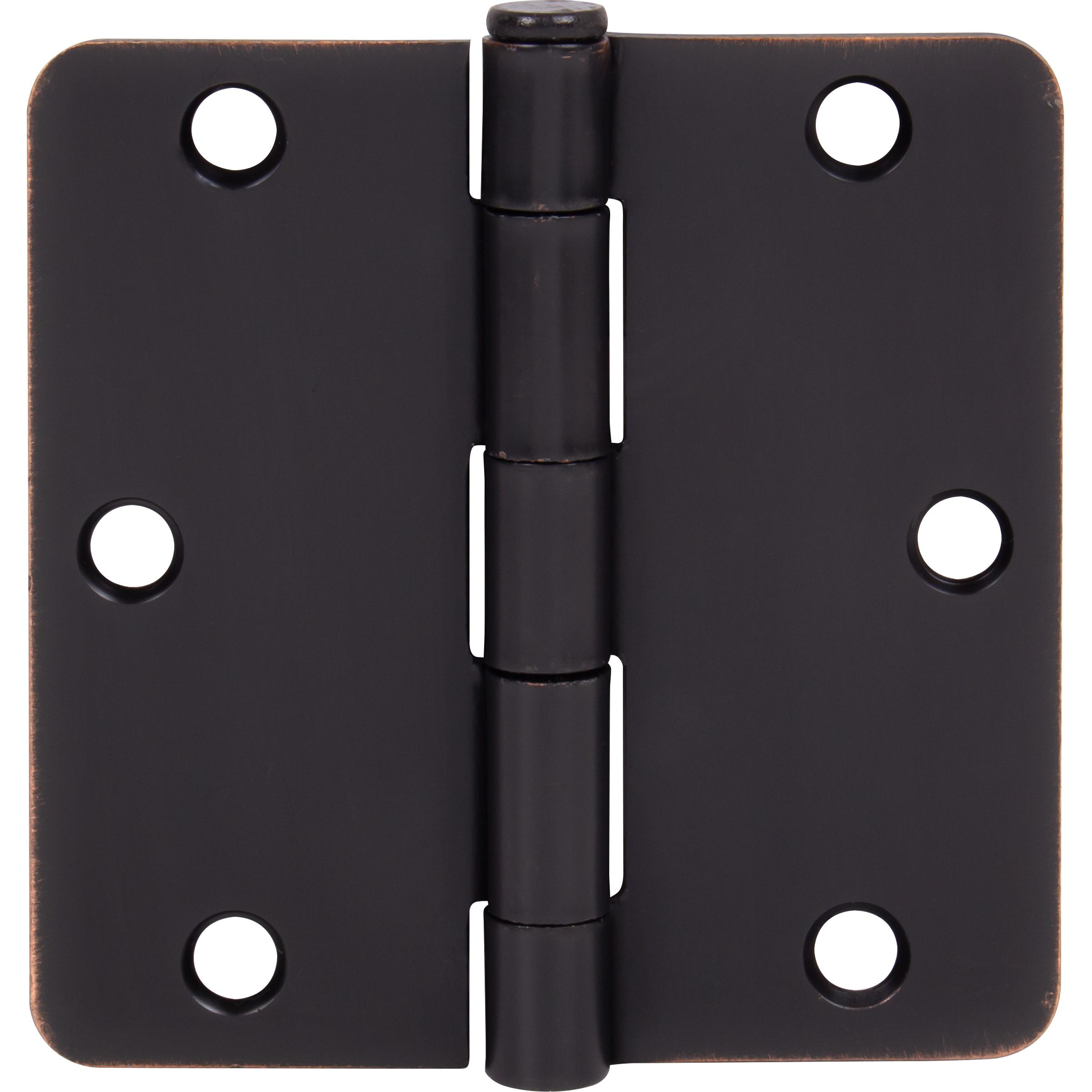 Stone Harbor Hardware 3-1/2" Door Hinges, 1/4" Radius Corner, Vintage Bronze, 2-Pack