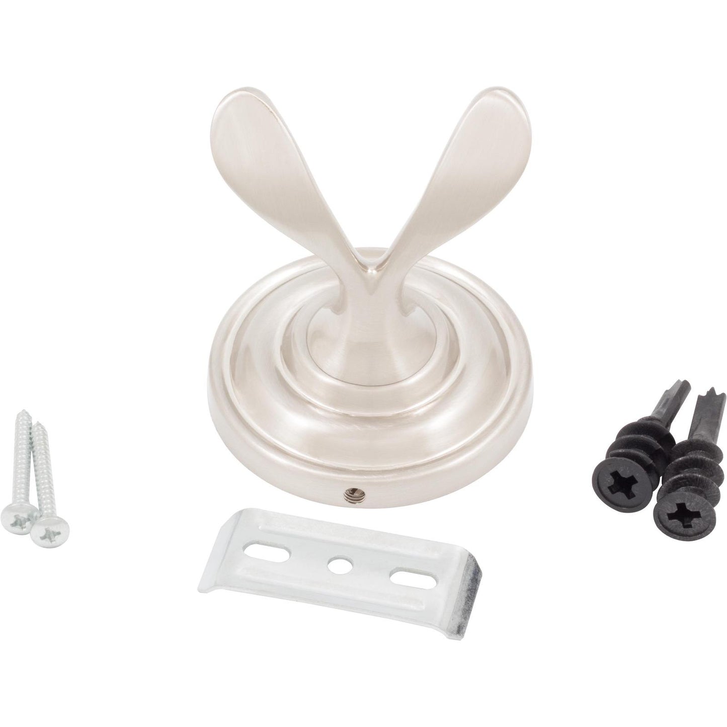 Stone Harbor Hardware Charlotte Robe Hook, Satin Nickel