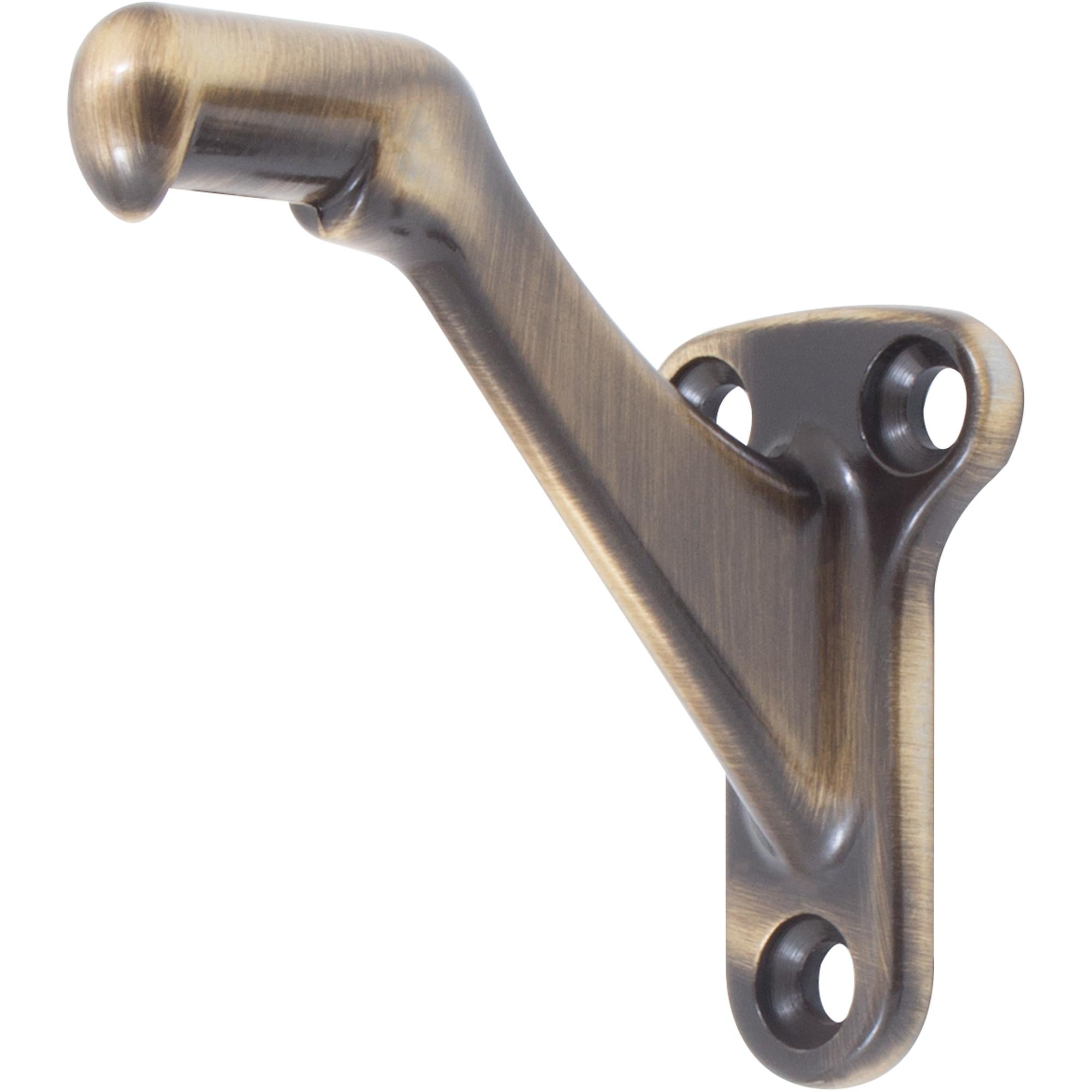 Stone Harbor Hardware Handrail Bracket, Antique Brass