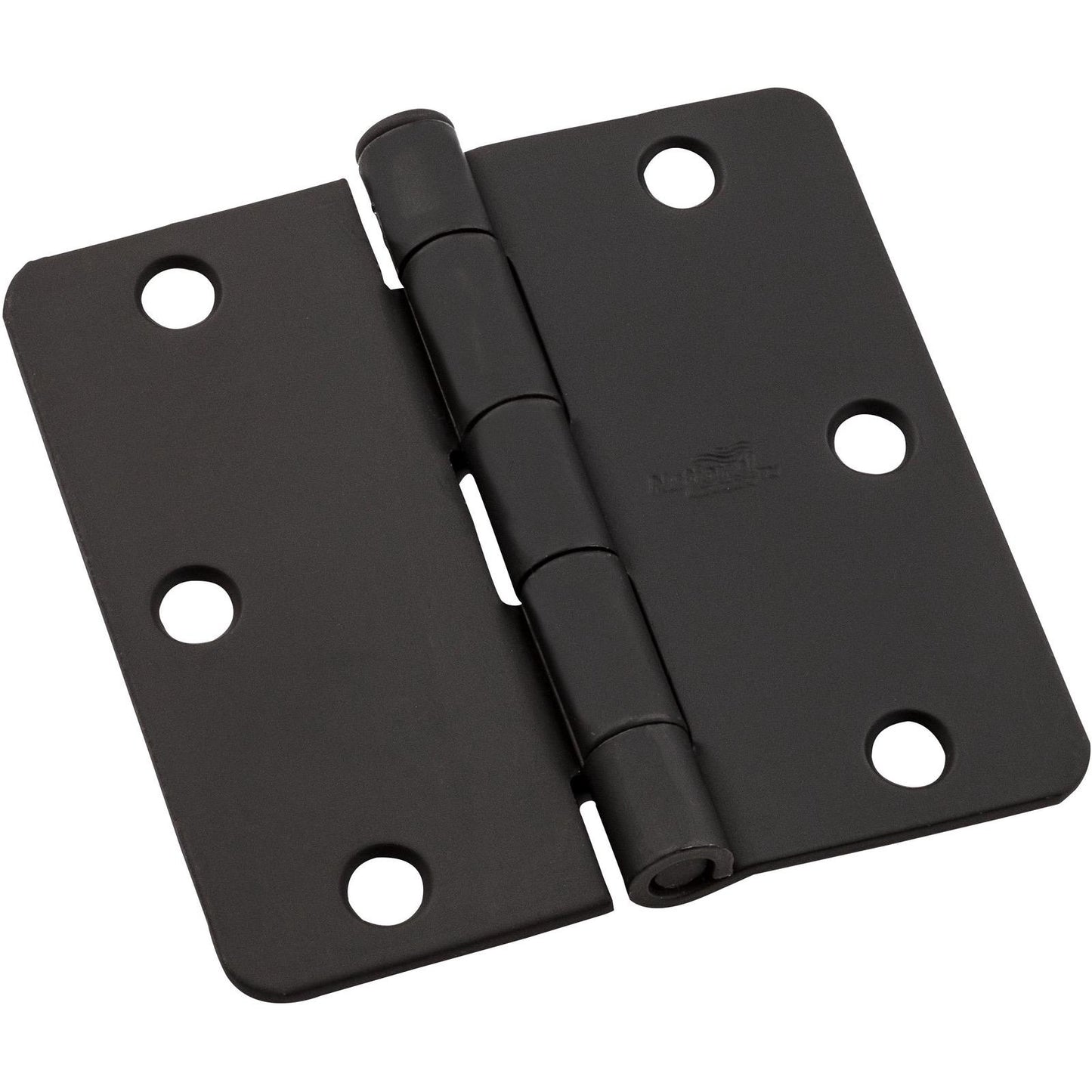 National Hardware - V512RC 3-1/2" 1/4R Hinge 3/pk - Black