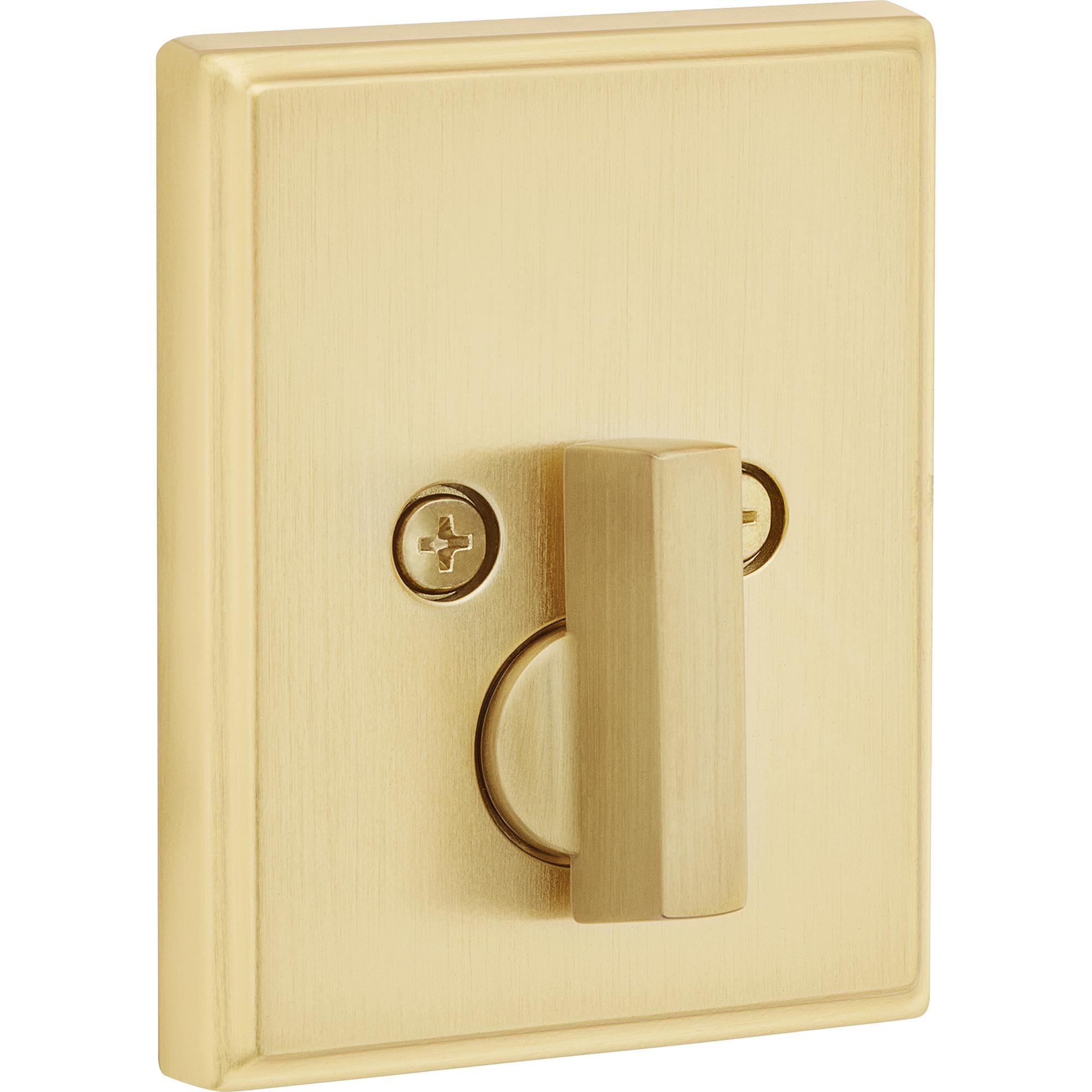 258 TRCT 4 SMT 6AL STRKP K3 Crosstown 1-Cyl Deadbolt - Satin Brass