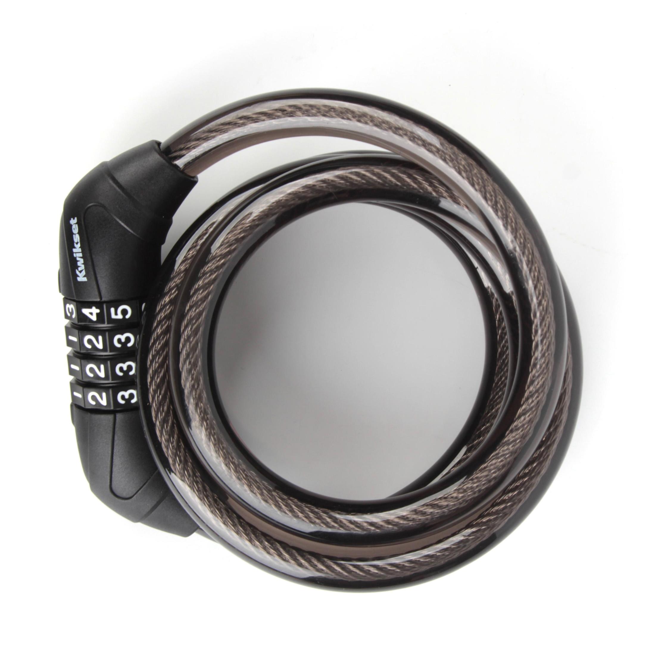 Kwikset 5' x 1/2" Combination Bicycle Cable Lock