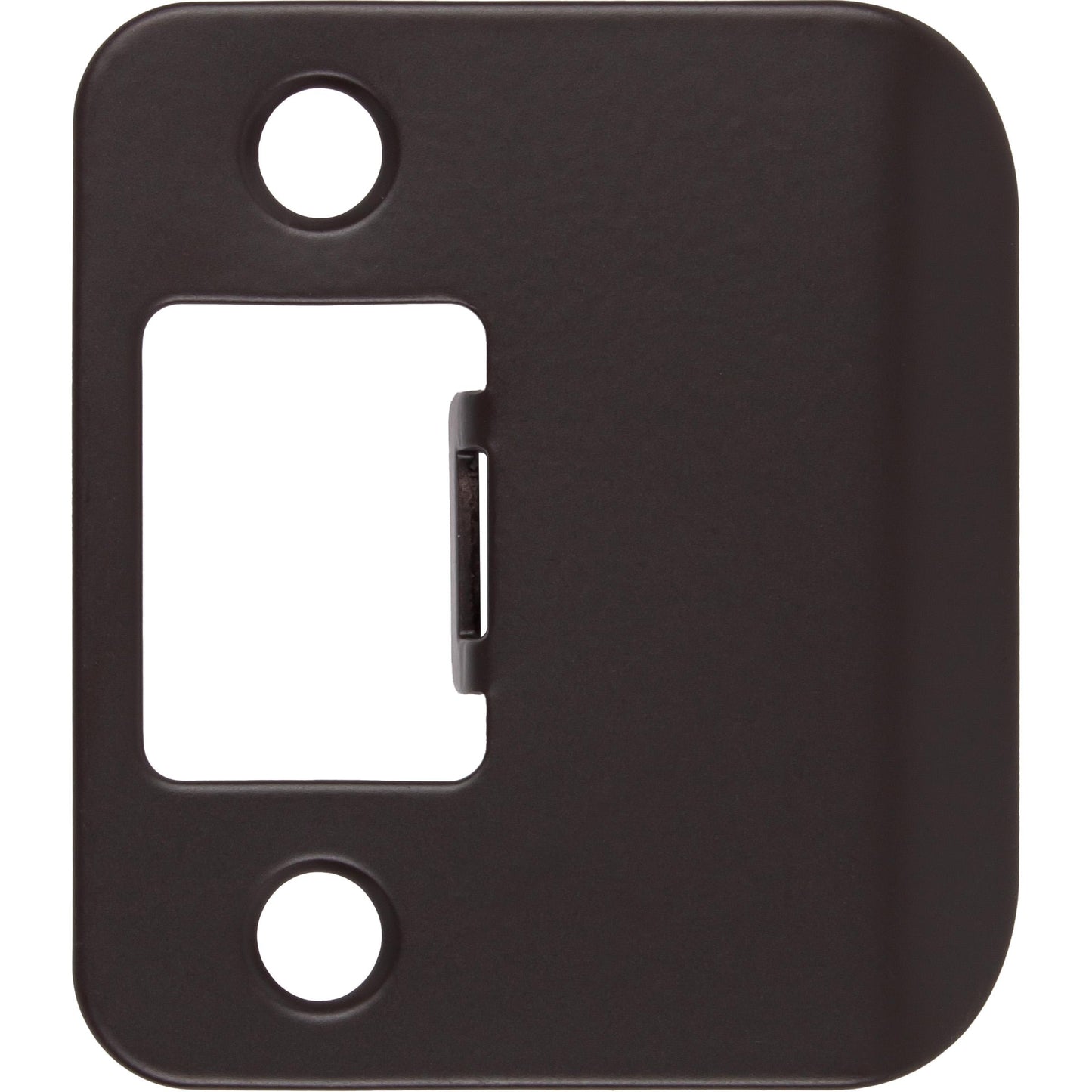 Stone Harbor Hardware Round Corner Extended Lip Strike Plate, 2-1/4" x 1-1/2", (2" Overall Length), Oil-Rubbed Bronze