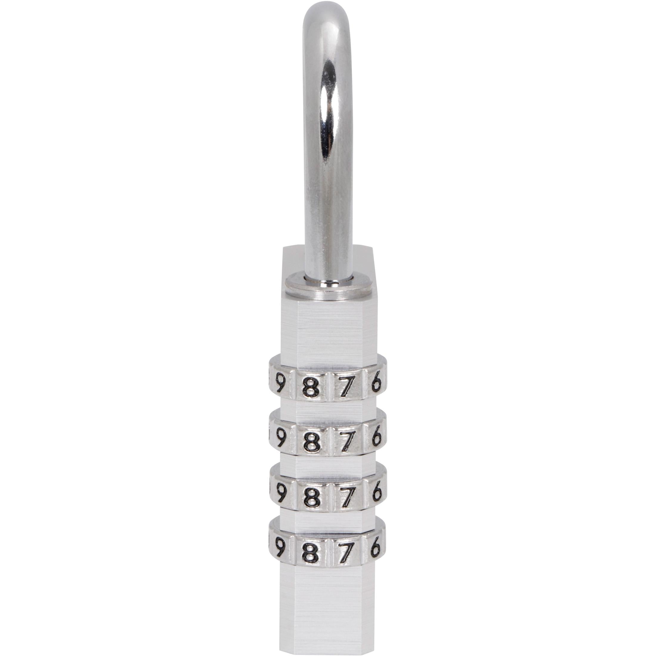 Kwikset 1-1/2" Aluminum Combination Padlock with 1-3/16" Shackle, Silver