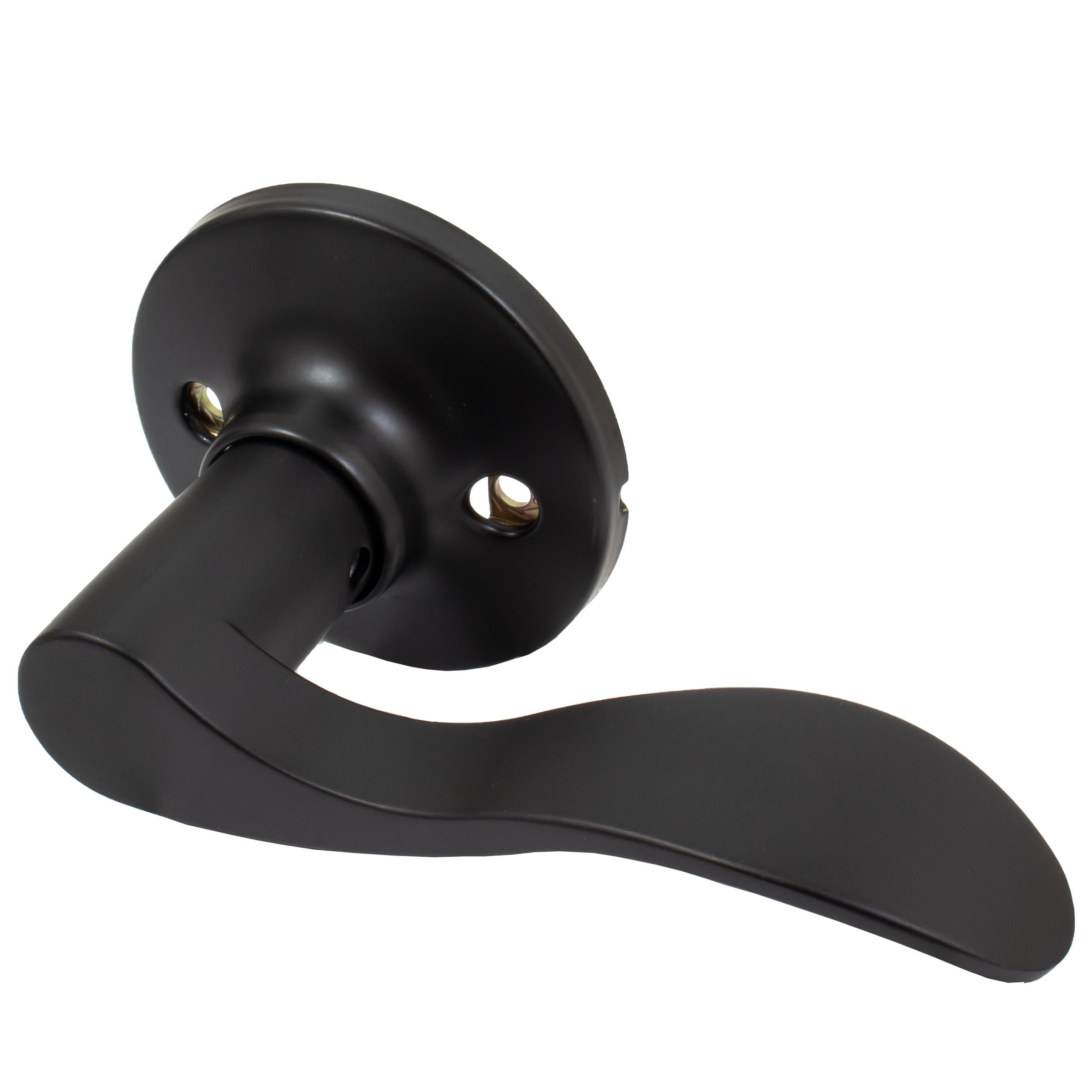 Stone Harbor Hardware Beaverton Door Lever, Dummy (Non-Turning) Latch, Right-Handed, Matte Black