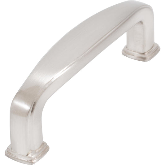 Stone Harbor Hardware Sherwood Cabinet Pull, 3 Inches, Satin Nickel