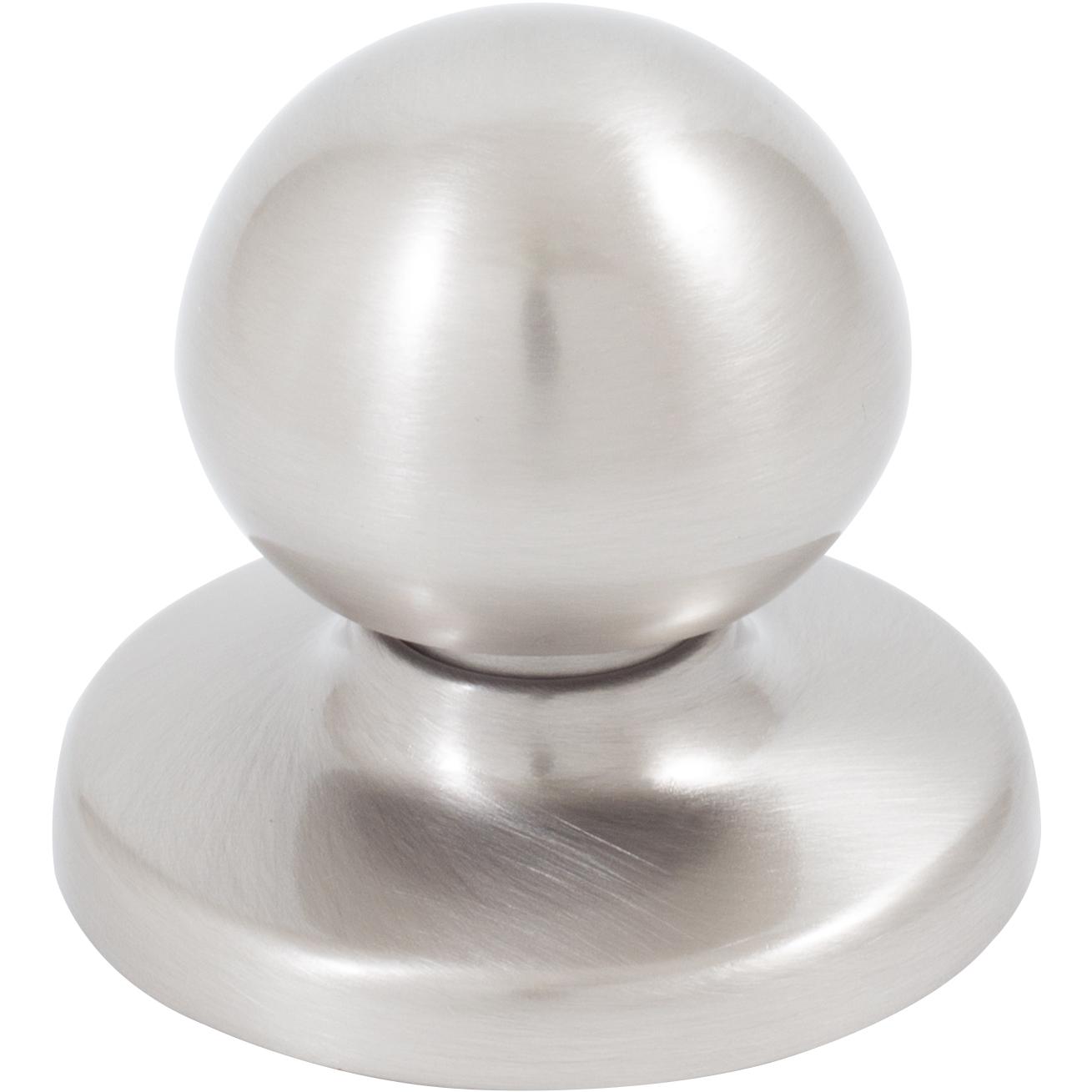 Stone Harbor Hardware Die-Cast Round Bi-Fold Door Knob, 1-1/4 Inches with 1-3/4" Backplate, Satin Nickel