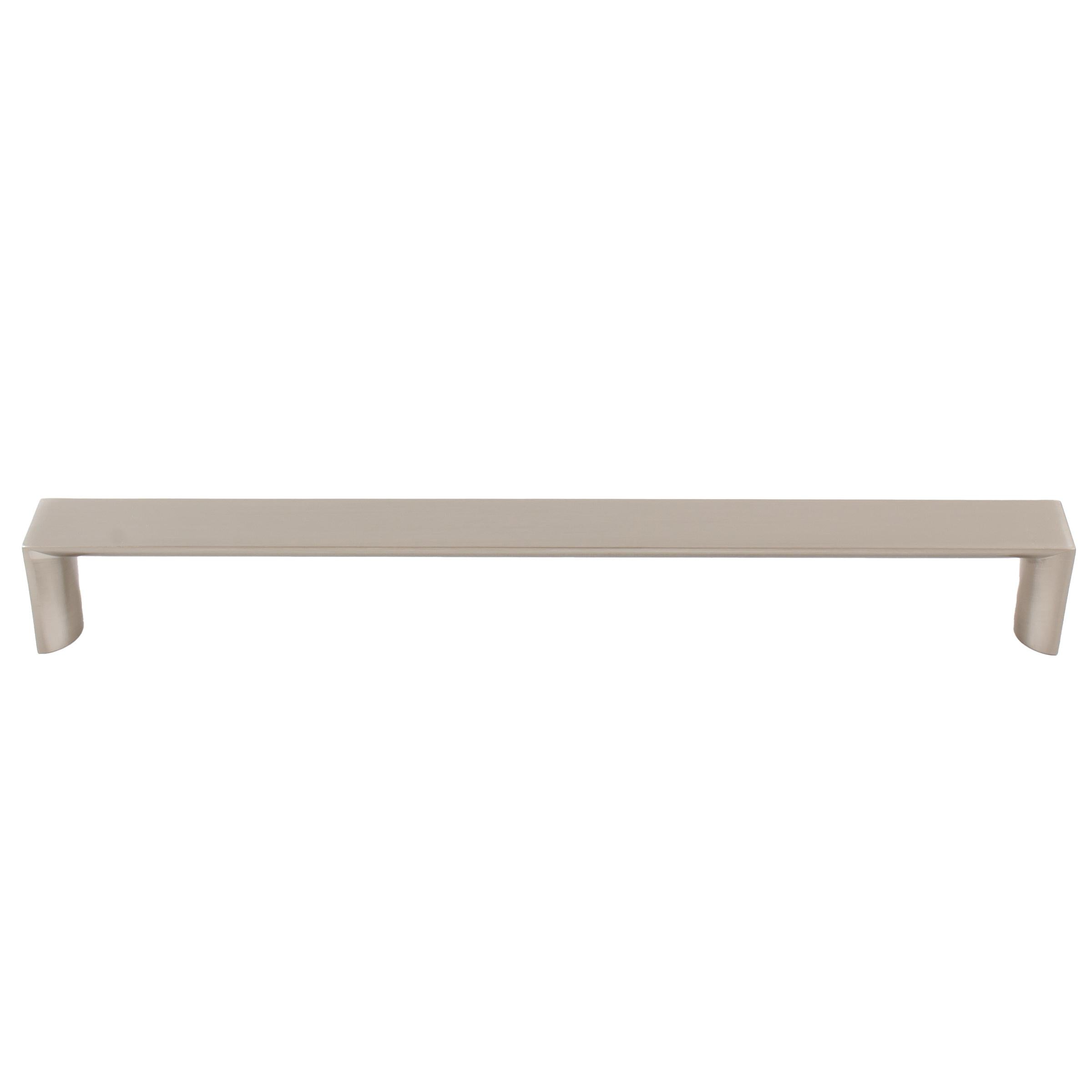 Stone Harbor Hardware Plateau Cabinet Pull, 224 Millimeters, Satin Nickel