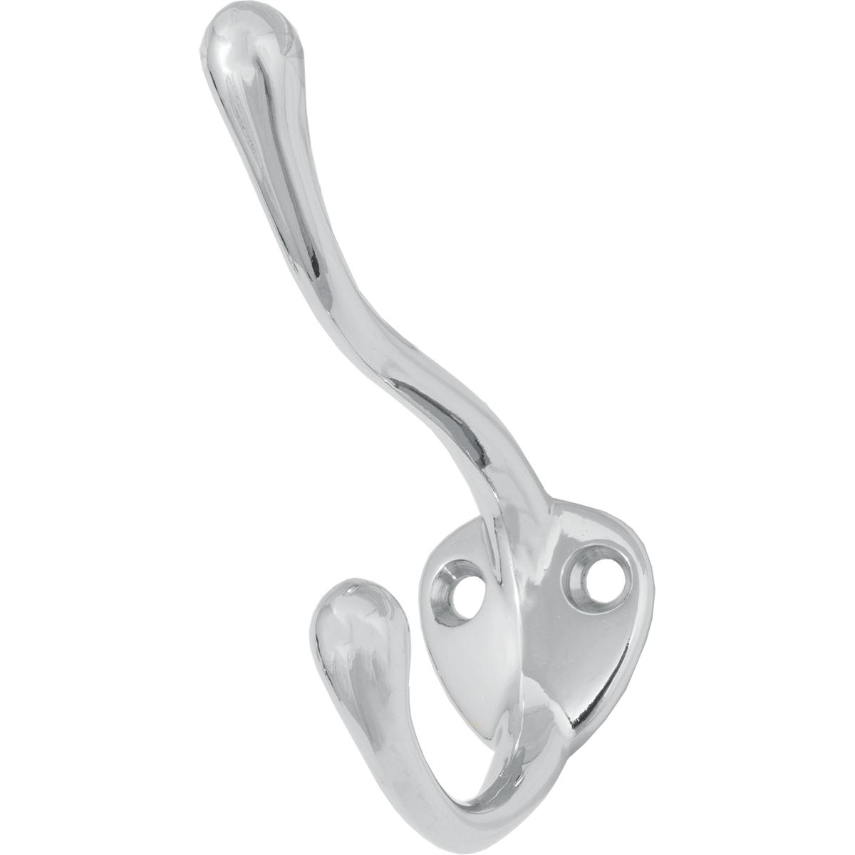 Stone Harbor Hardware Coat & Hat Hook, 3-1/2" High, 2-1/4" Projection, Polished Chrome