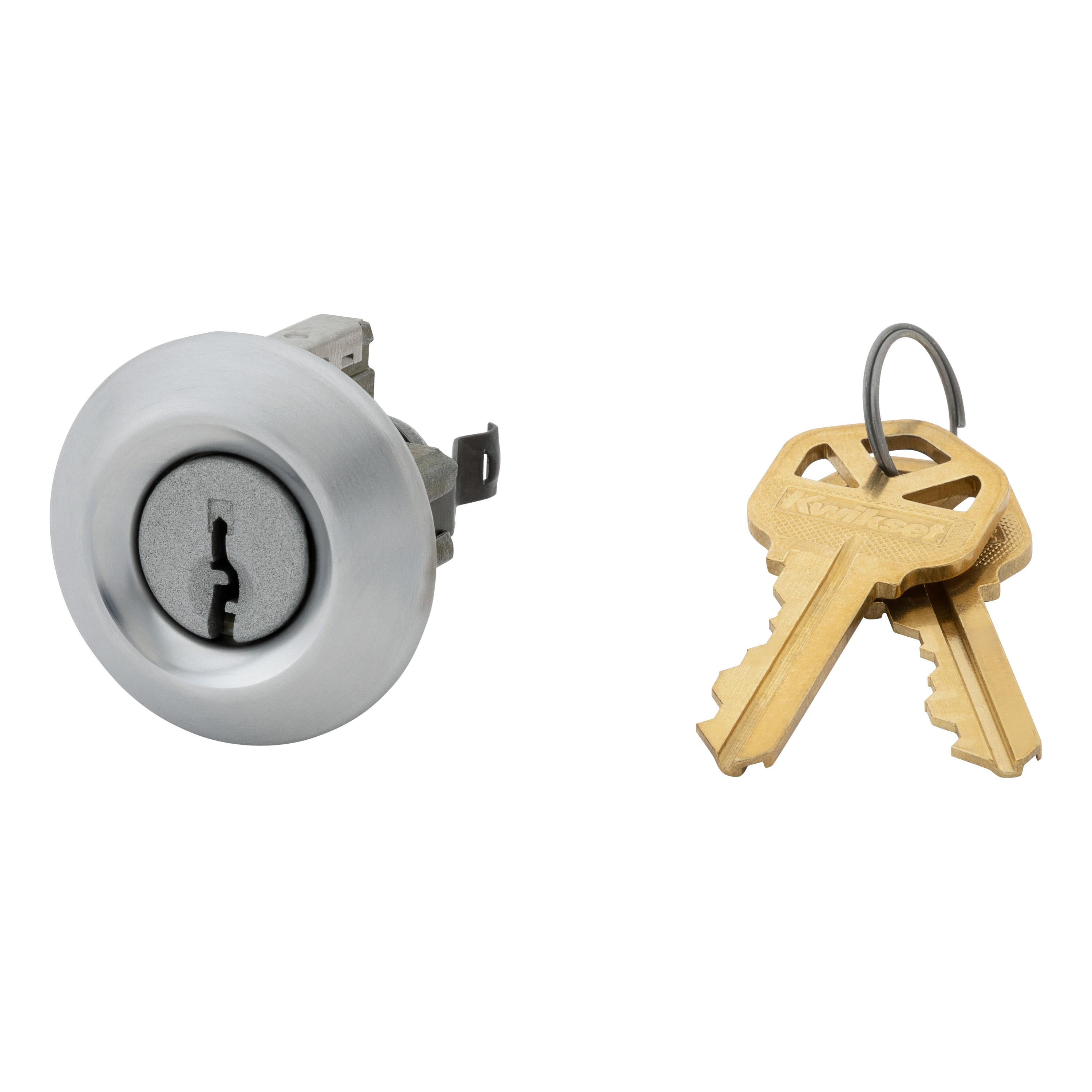 83737-004 Pin & Tumbler Cylinder and Cover for Polo - Satin Chrome