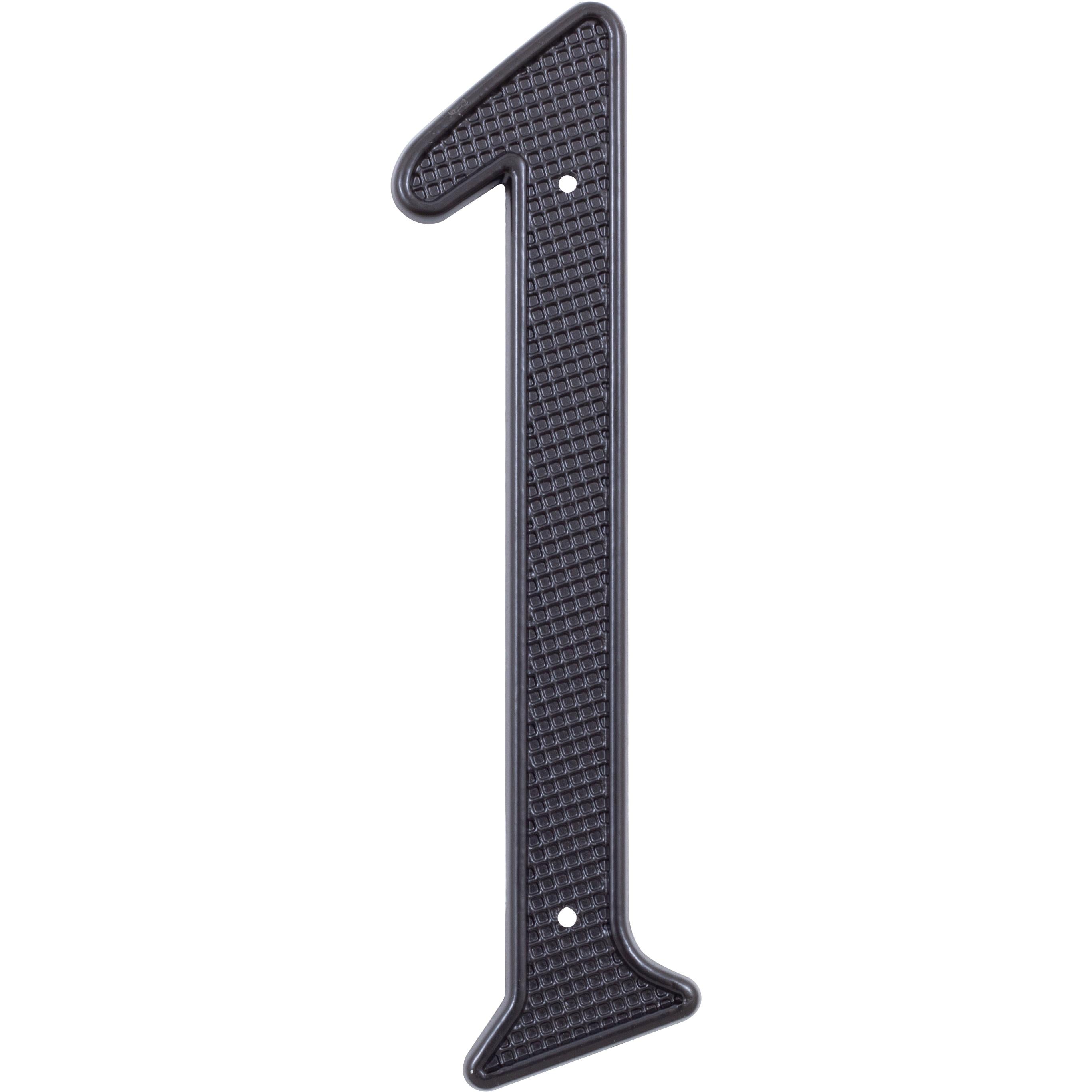 Stone Harbor Hardware Traditional House Number, #1, 4 Inches, Matte Black