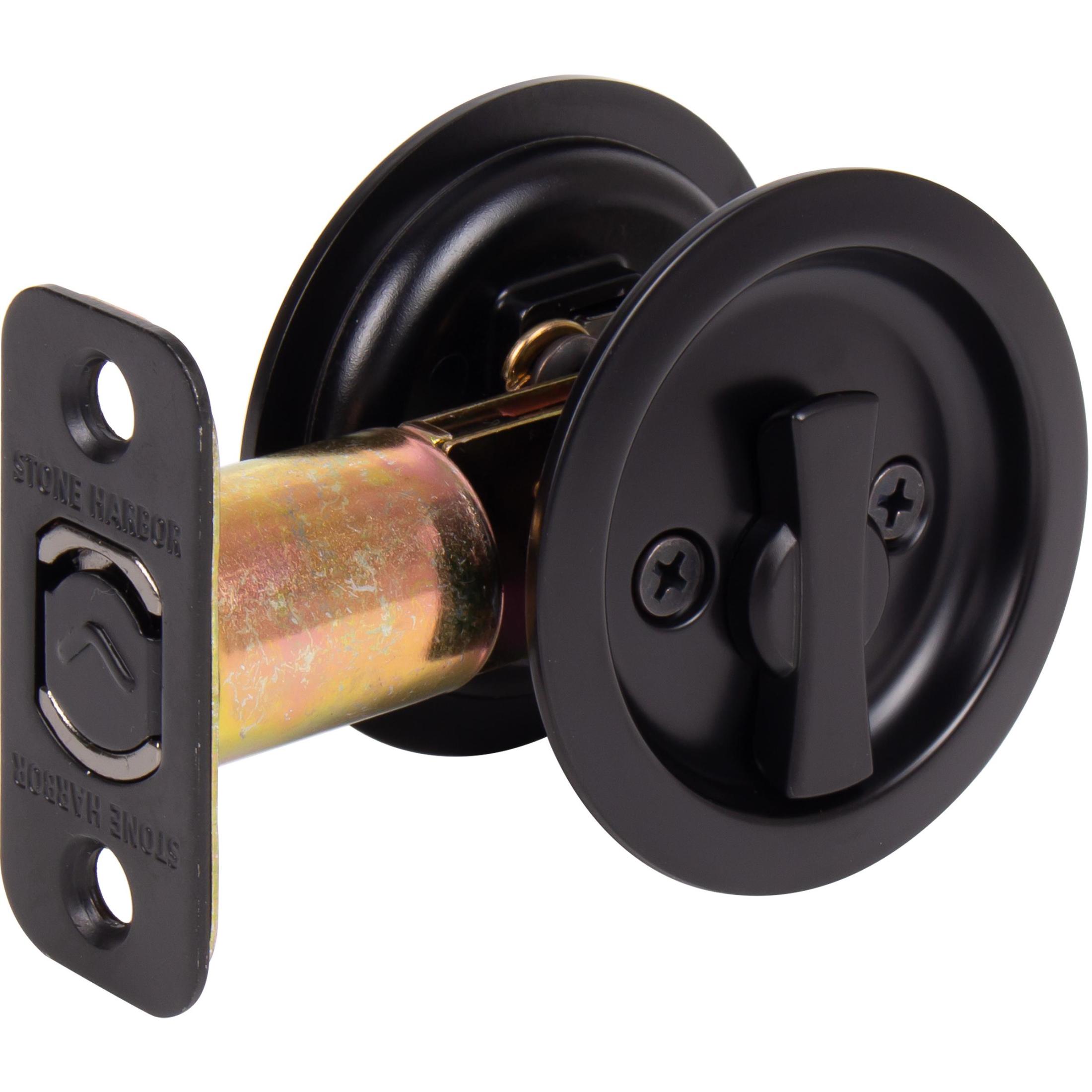 Round Pocket Door Lock Entry