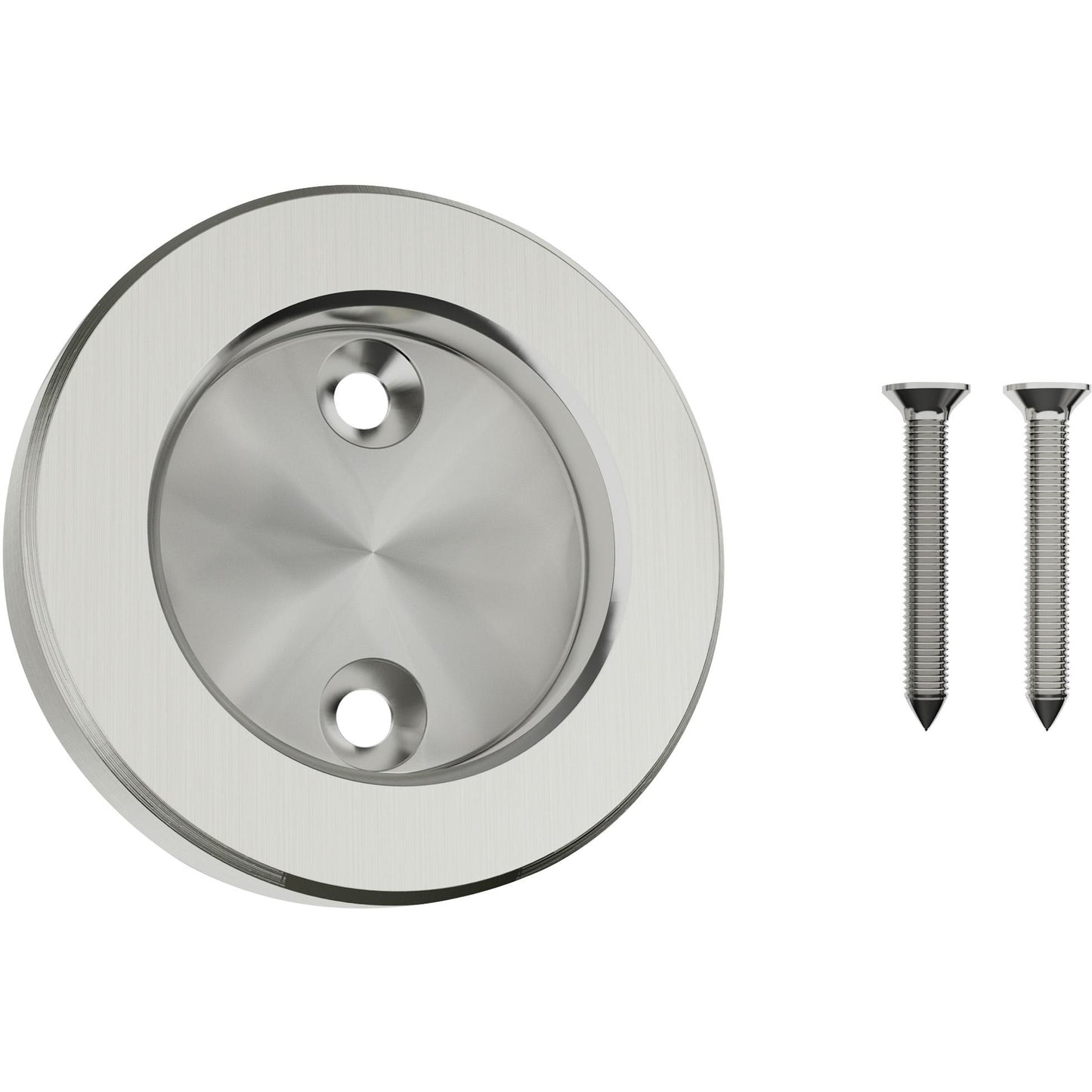 Stone Harbor Hardware Sliding Door Round Pull, 2 1/8 Inches, Satin Nickel