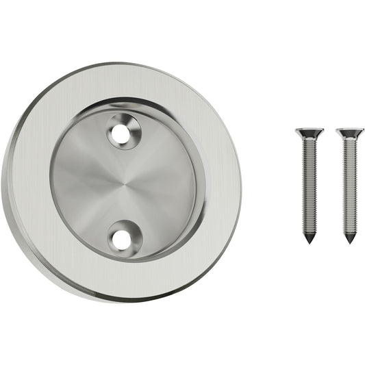Stone Harbor Hardware Sliding Door Round Pull, 2 1/8 Inches, Satin Nickel