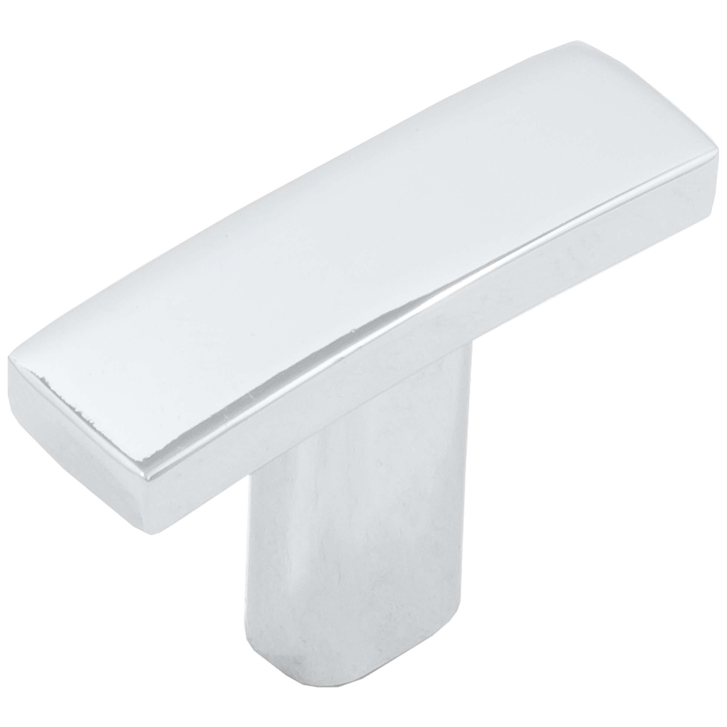 Stone Harbor Hardware Douglas Cabinet T-Knob, 38 Millimeters, Polished Chrome