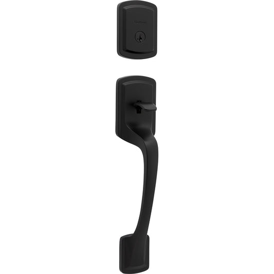 818PGH LIP 514 SMT 6AL STRKP Prague Handleset for 971 Trims - Matte Black