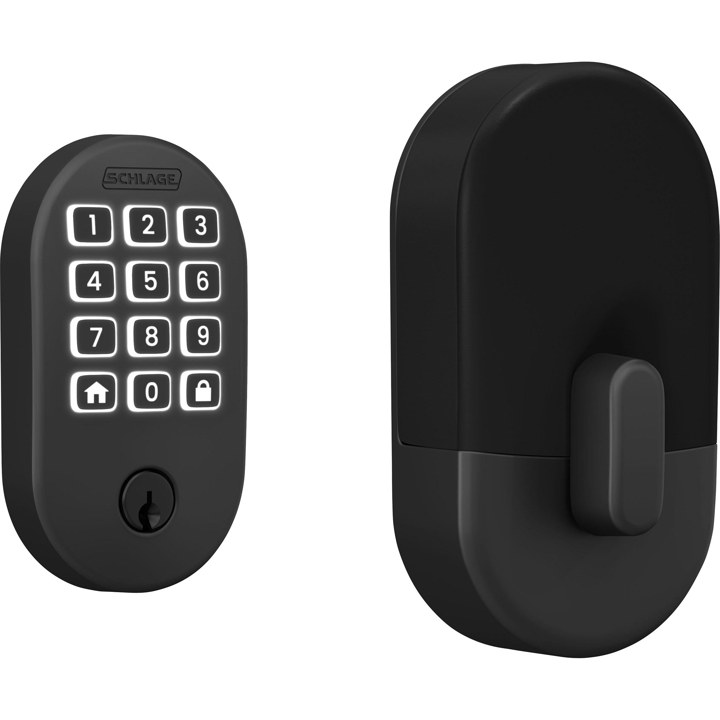 Schlage Arrive Smart WiFi Deadbolt with Remsen Trim in Matte Black