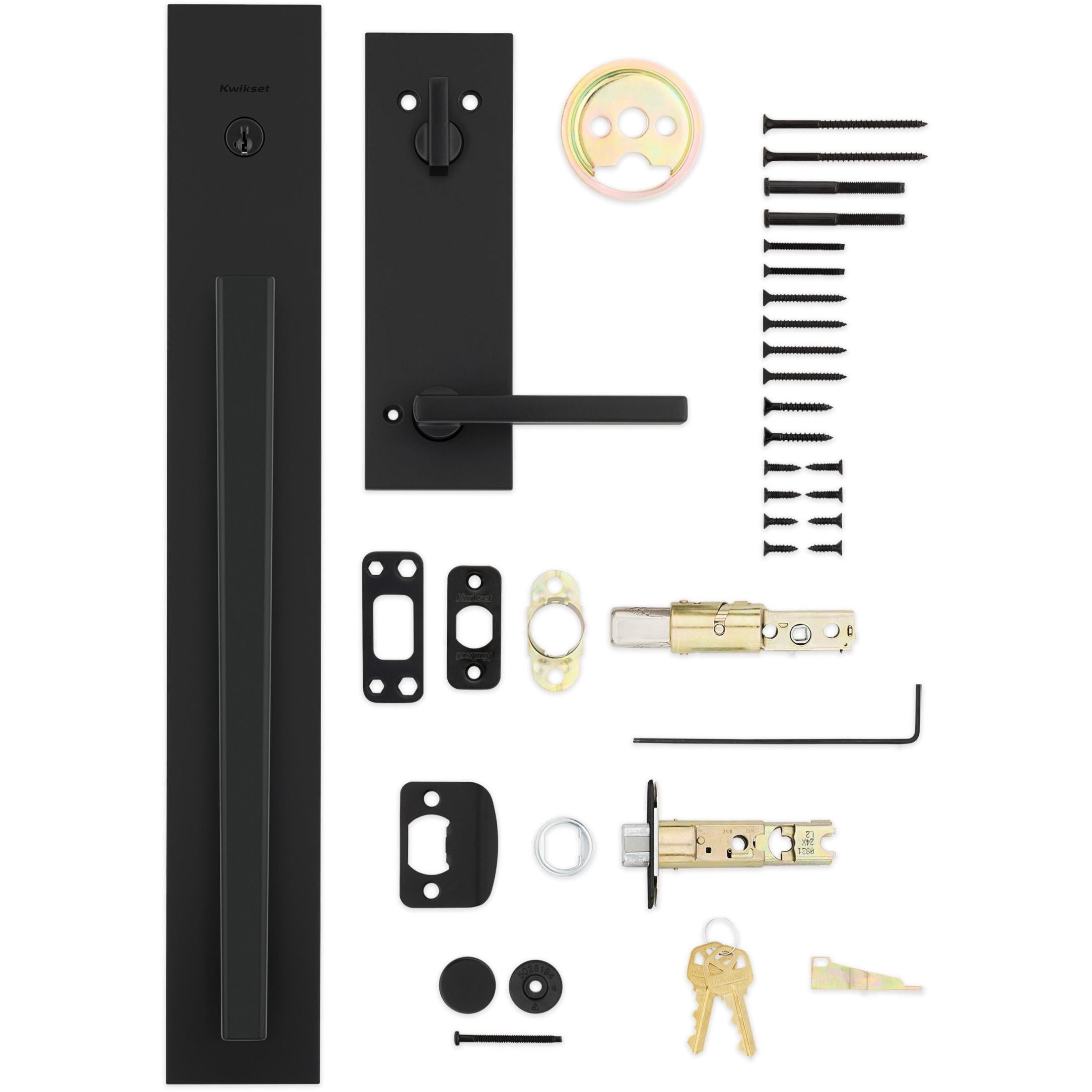 818CRHxHFLSQF 514 SMT CP Caerus / Halifax Handleset - Matte Black