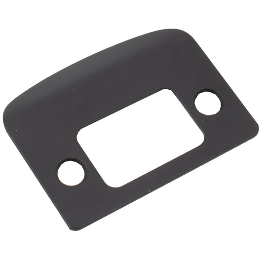 84638-010 2-1/4" Square Corner Full Lip Deadbolt Strike - Matte Black