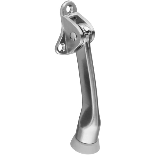 National Hardware - V238 4” Kickdown Door Stop -  Satin Nickel