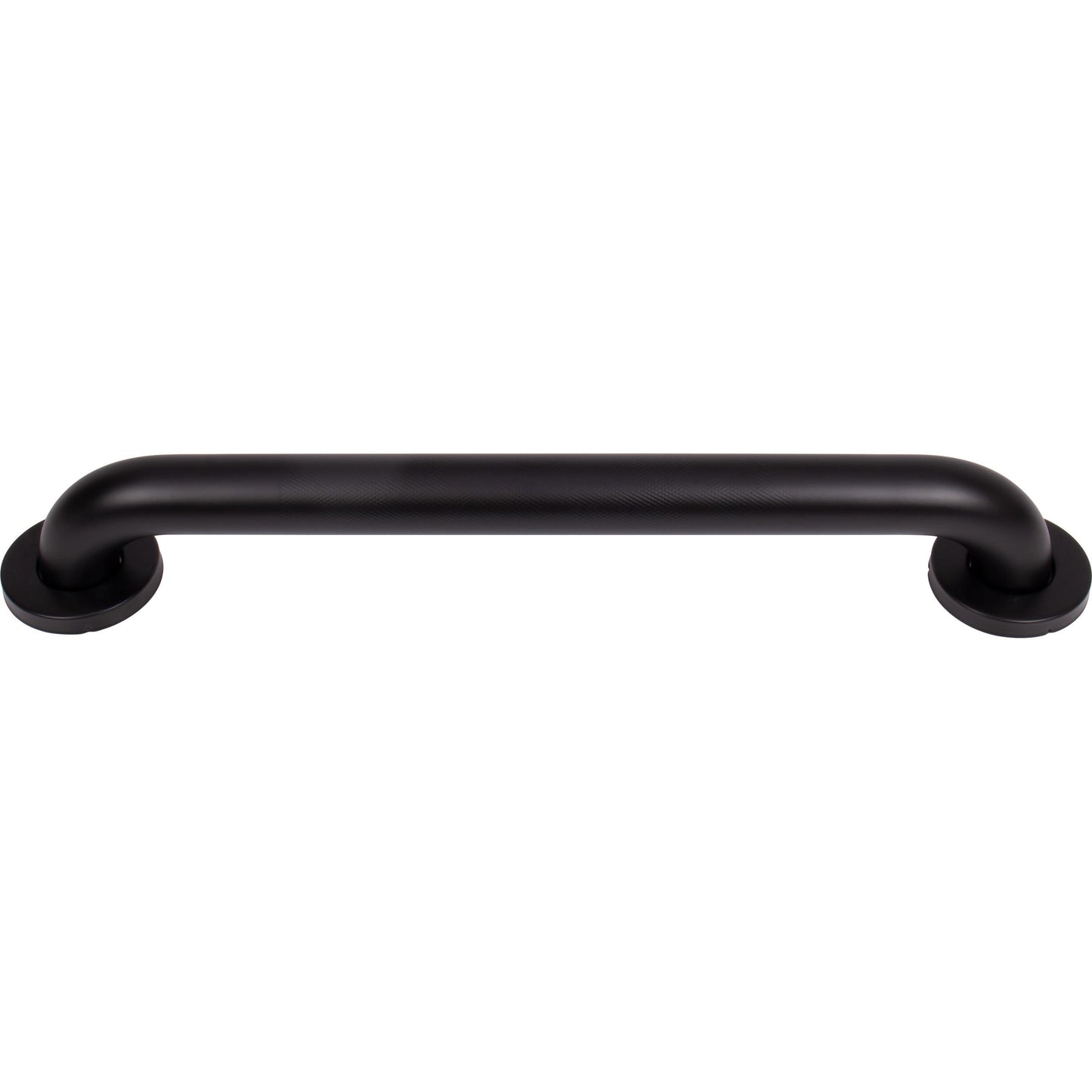 Stone Harbor Hardware Knurled Grab Bar, 18 Inches, 1-1/2" Diameter, 1-1/2" Wall Clearance, Concealed Screws, Matte Black