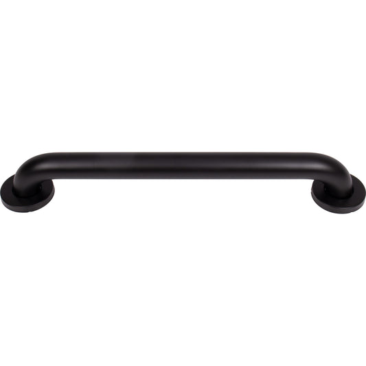 Stone Harbor Hardware Knurled Grab Bar, 18 Inches, 1-1/2" Diameter, 1-1/2" Wall Clearance, Concealed Screws, Matte Black