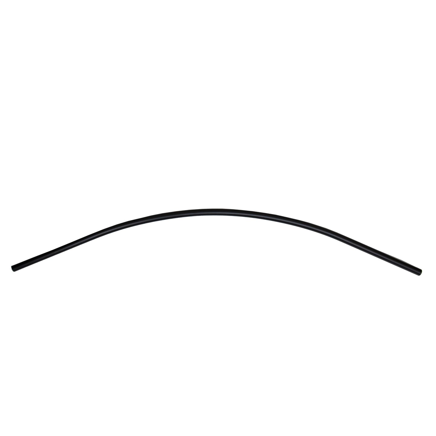 Stone Harbor Hardware Standard Curved Shower Rod, 5 Feet, Matte Black