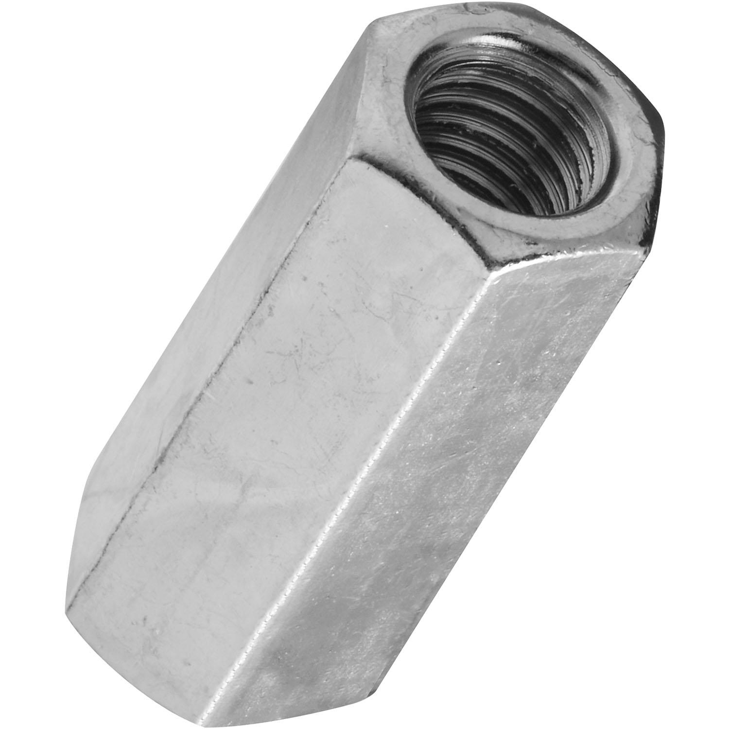 4003BC 7/16" -14 Coupler for Coarse Threaded Rod - Zinc Plated
