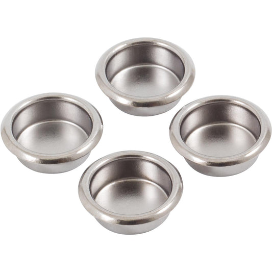 Stone Harbor Hardware Finger Pull, 3/4 Inches, 4-Count, Polished Chrome