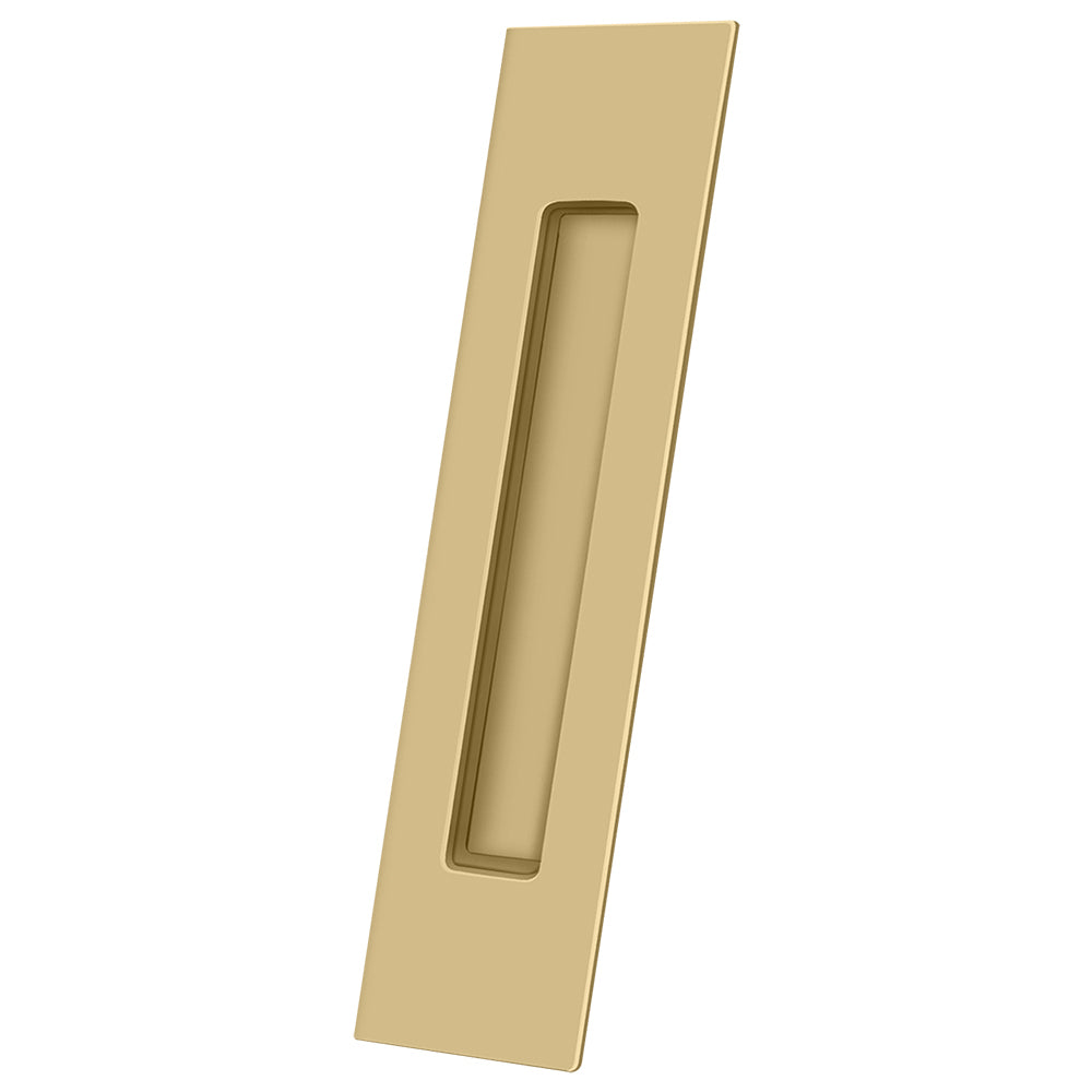 FP10225U4 10" x 2-1/4" x 3/4" Rectangular Flush Pull - Satin Brass