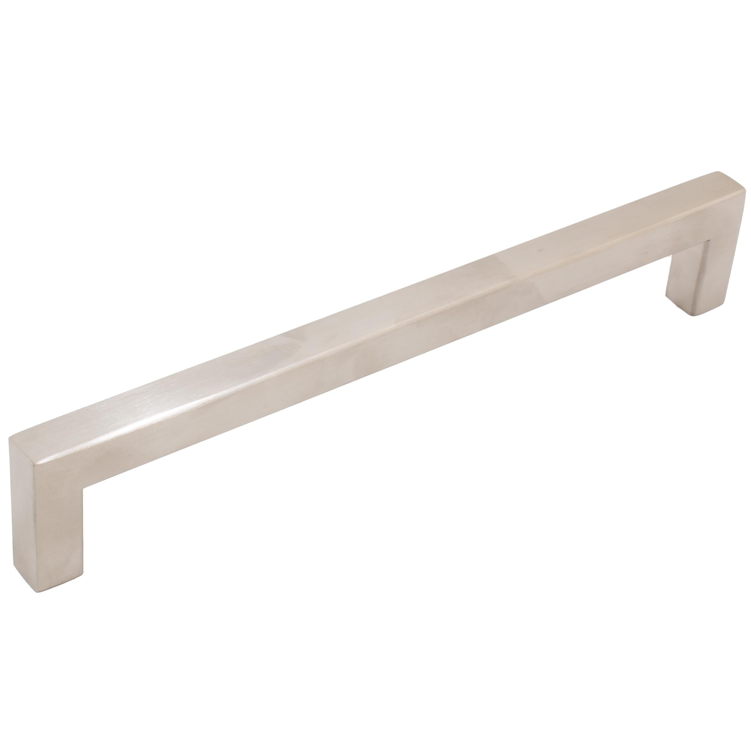 Stone Harbor Hardware Contemporary Square Cabinet Pull, 160 Millimeters, Stainless Steel Base Material, Satin Stainless Steel