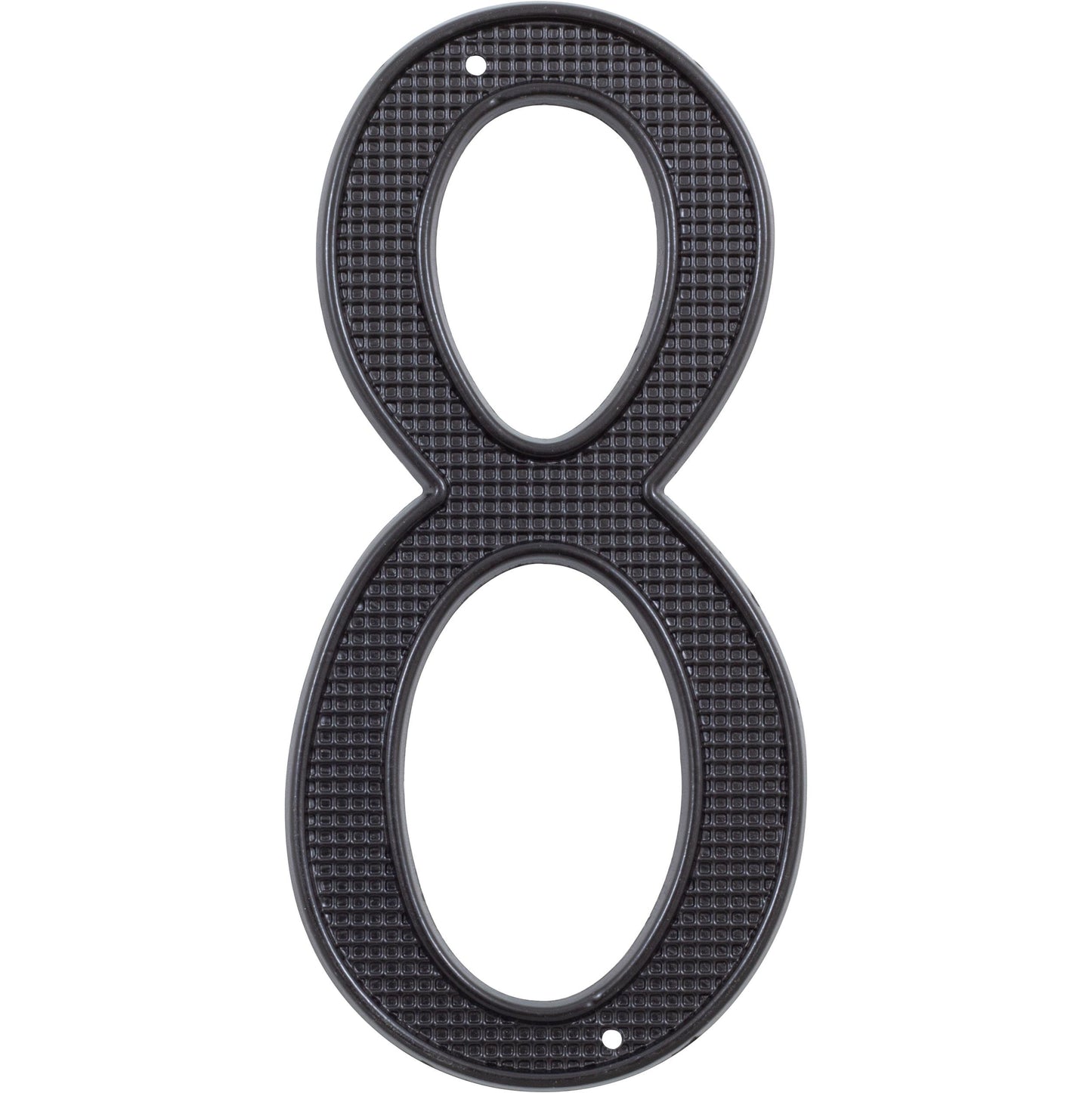 Stone Harbor Hardware Traditional House Number, #8, 4 Inches, Matte Black