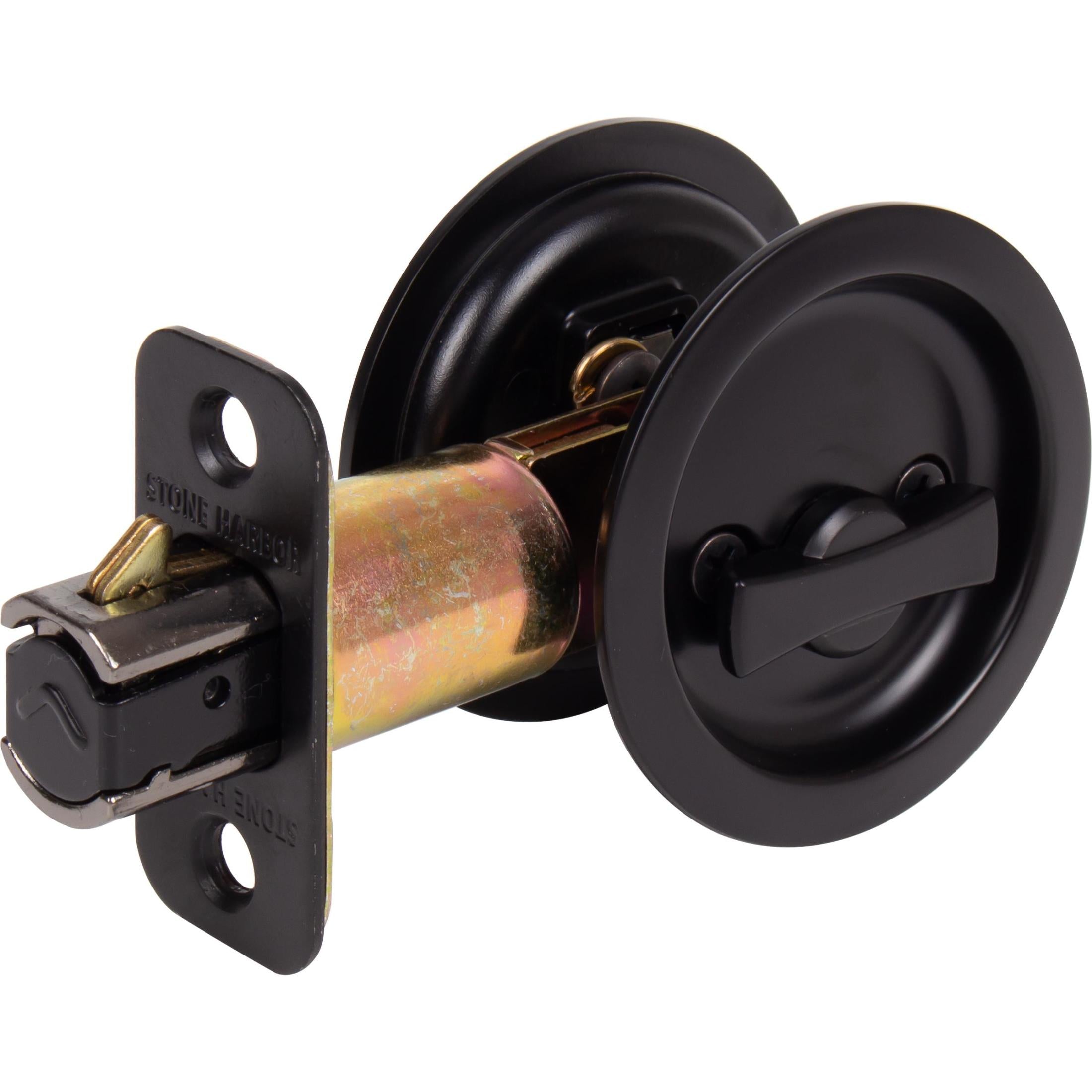 Round Pocket Door Lock Entry
