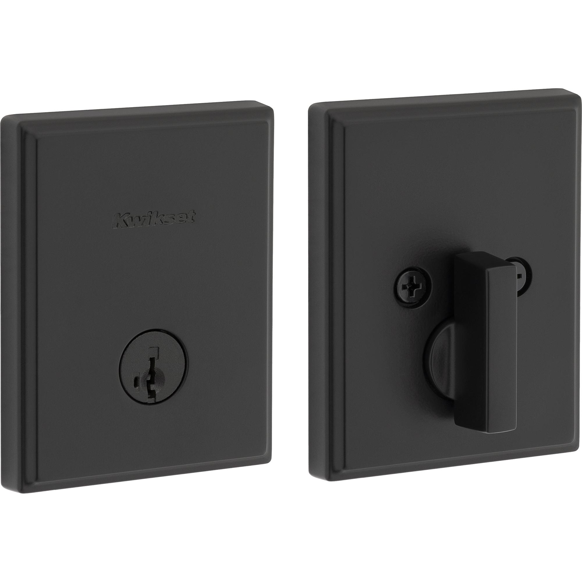 258 TRCT 514 SMT 6AL STRKP K3 Crosstown 1-Cyl Deadbolt - Matte Black