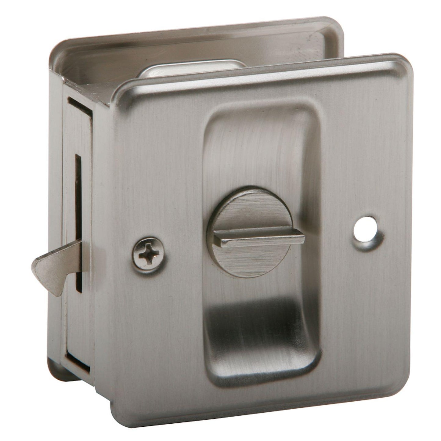 991A15 Pocket Door Lock Privacy - Satin Nickel