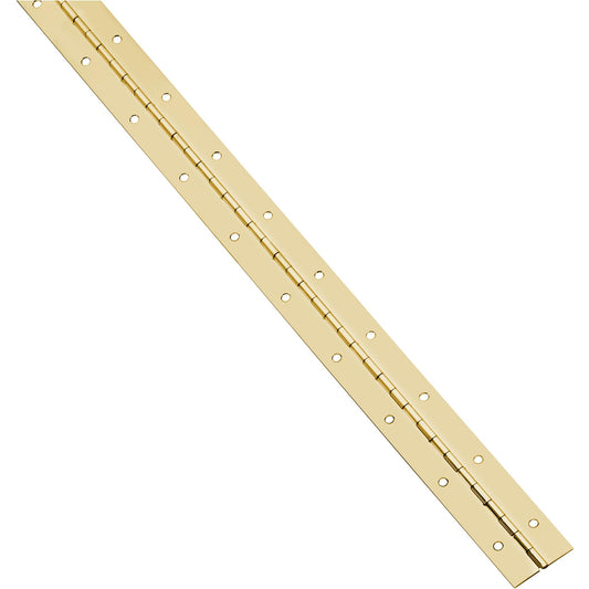 V570 30" x 1-1/16" Continuous Hinge - Polished Brass