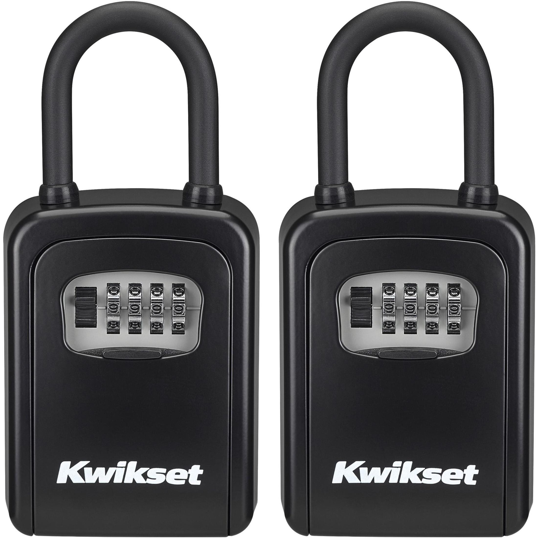 3-1/2" Combination Portable Lock Box with 2-3/16" Shackle 2/Pk