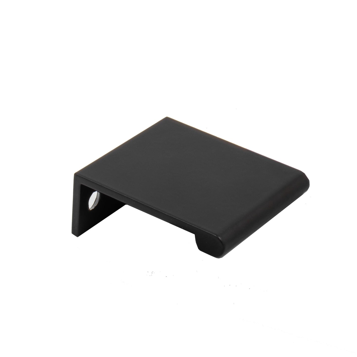 Stone Harbor Hardware Cabinet Edge Pull, 1 Inch, 1-1/2" Overall Length, Matte Black
