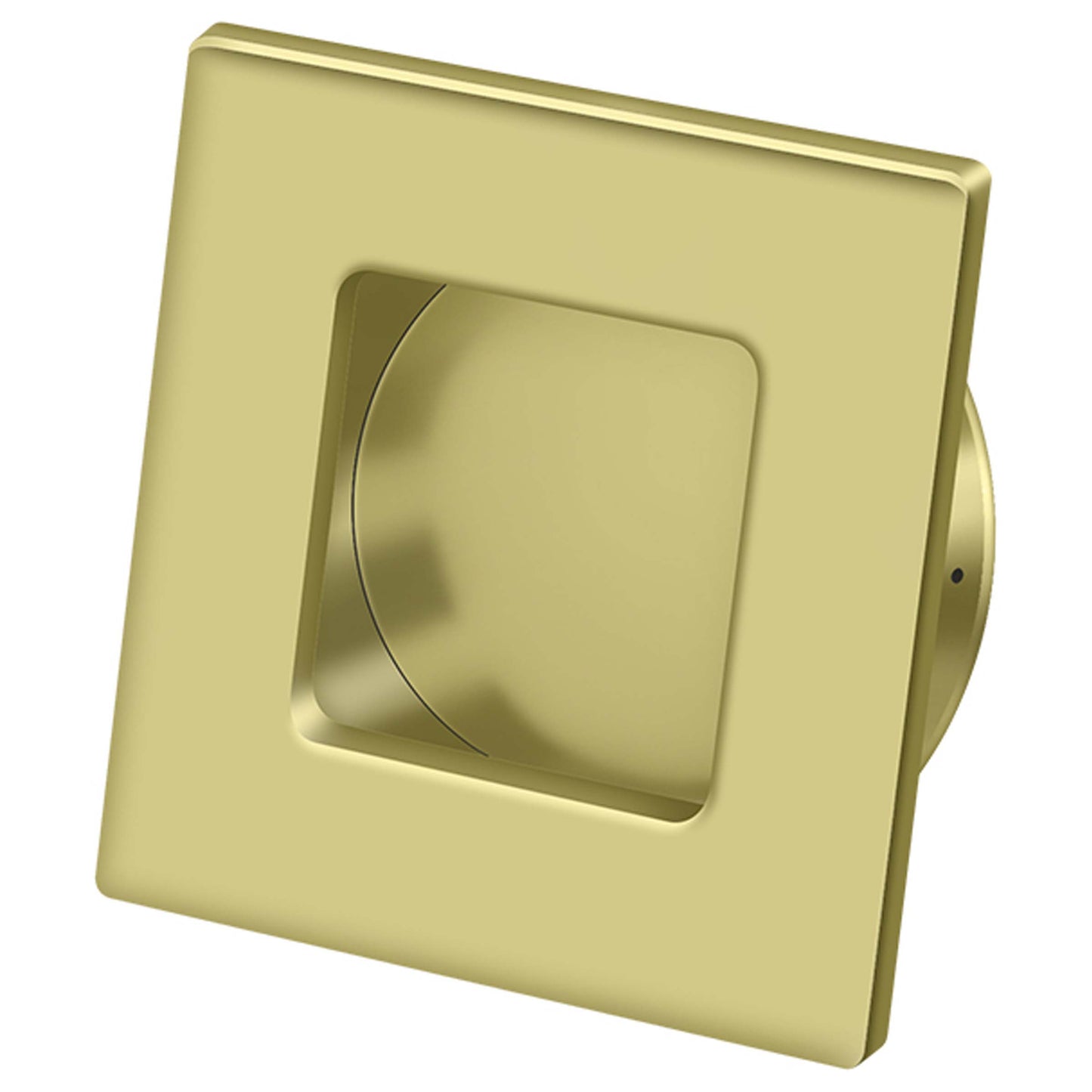 Deltana FLUSH PULL, SQUARE, HD, 2-3/4"X 2-3/4", SOLID BRASS (Polished Brass)