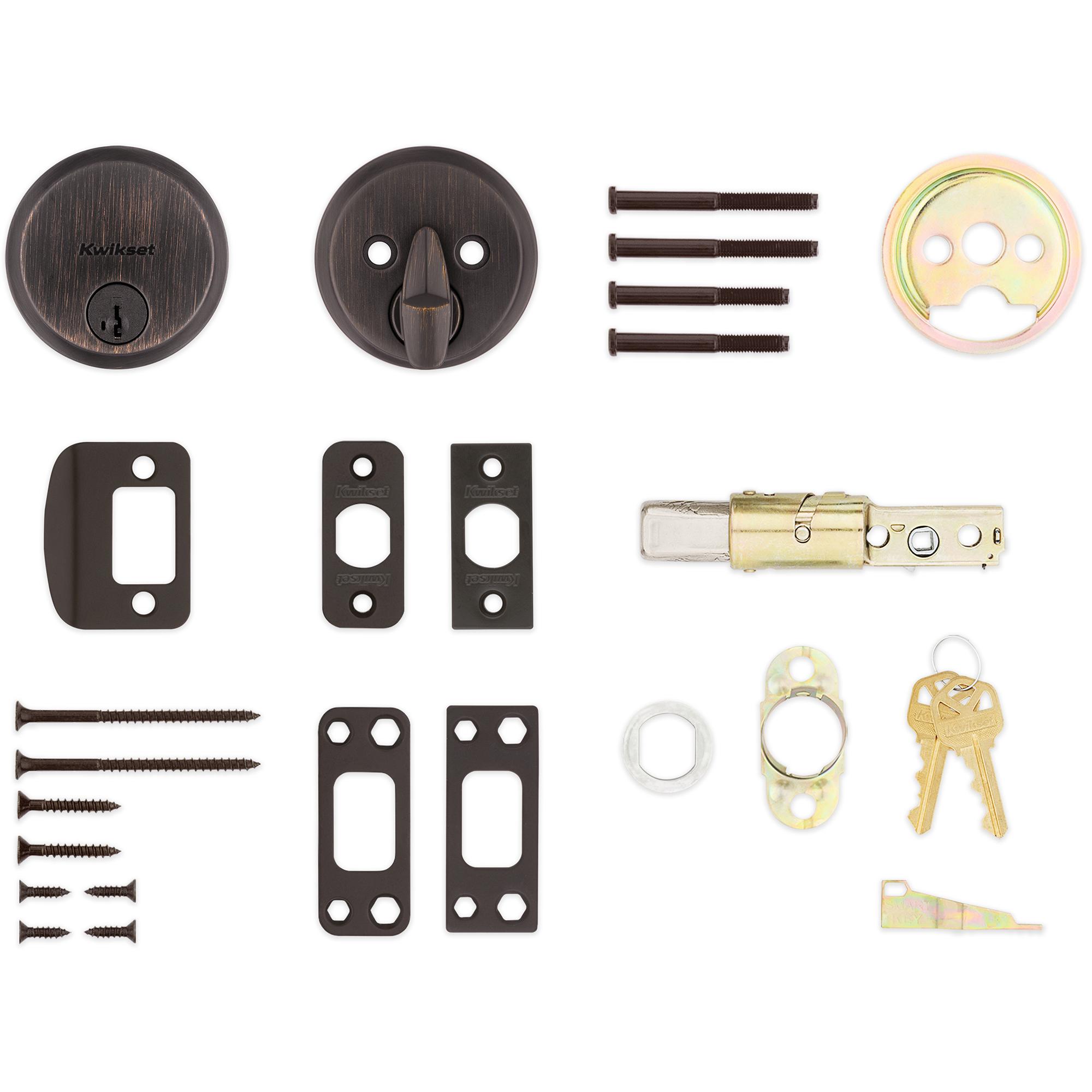 258 11P SMT 6AL STRKP K3 Hometown 1-Cyl Deadbolt - Venetian Bronze