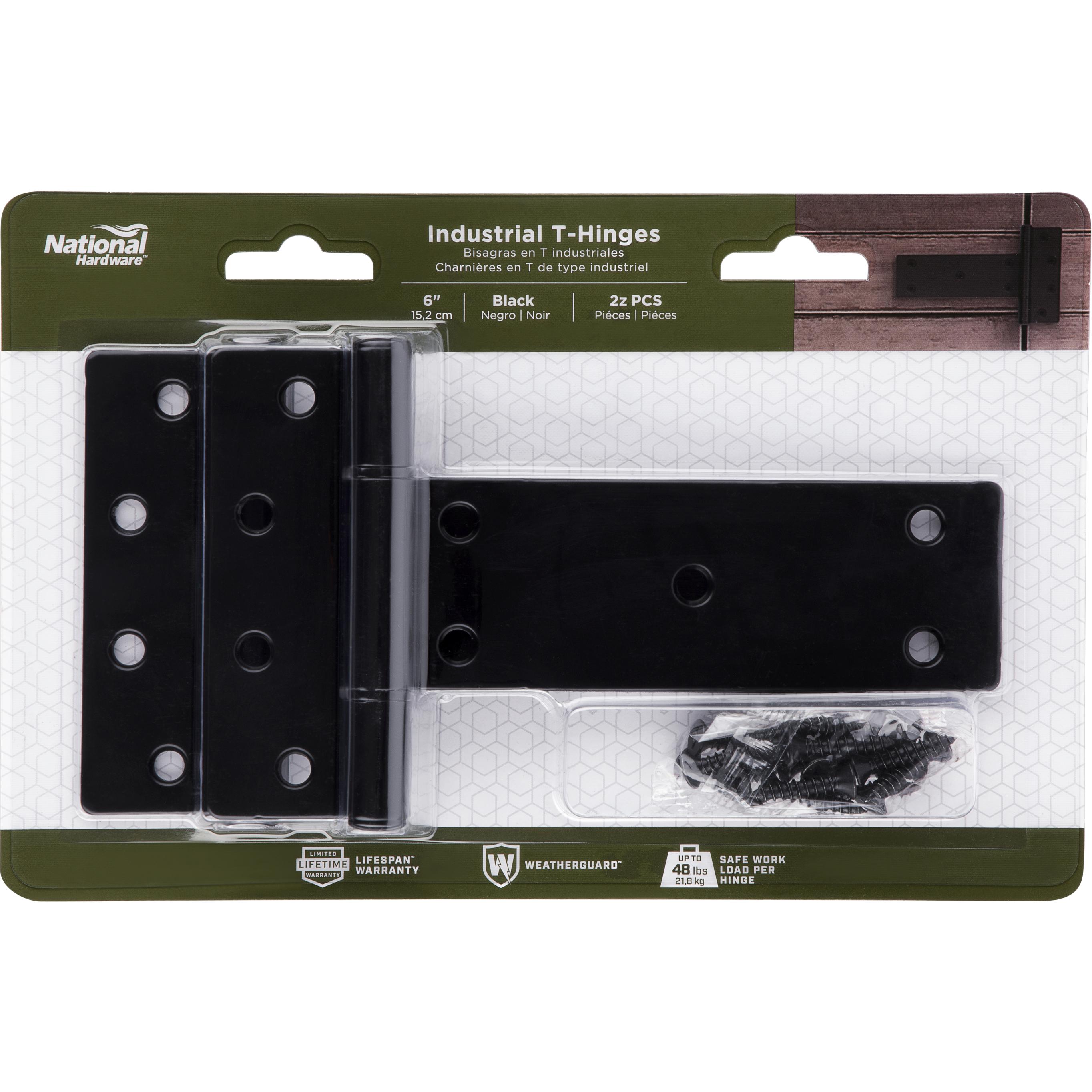 V1126 Industrial T-Hinge - Black