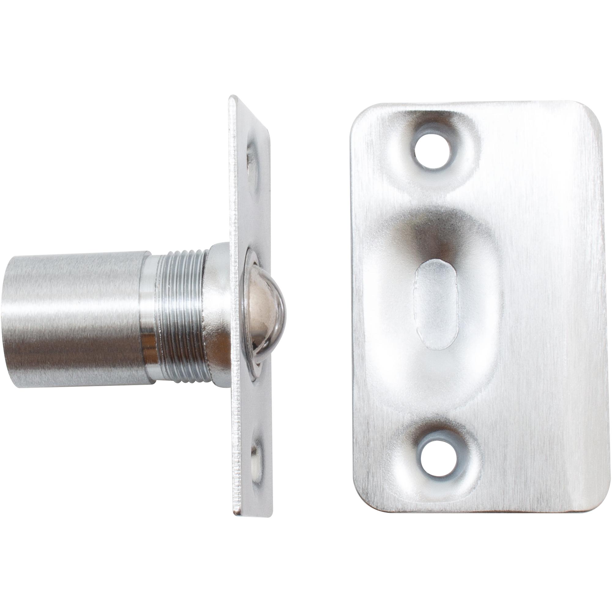 Stone Harbor Hardware Square Corner Dual Adjust Ball Catch, Satin Chrome