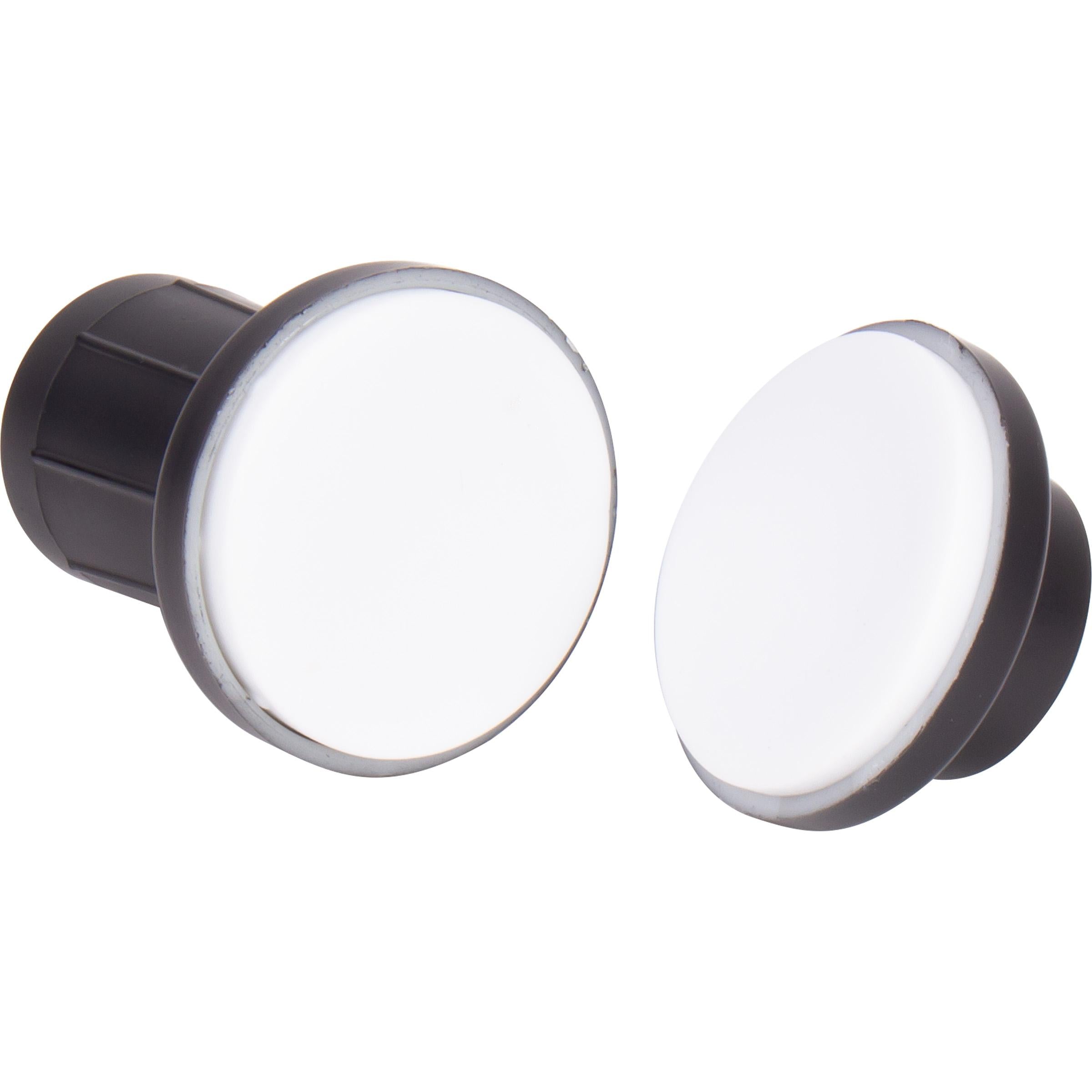 Stone Harbor Hardware Flanges for Economy Shower Rod, Adjustable, ABS Chrome, Matte Black