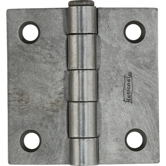 504BC 2" Broad Hinge with Removable Pin - Plain Steel