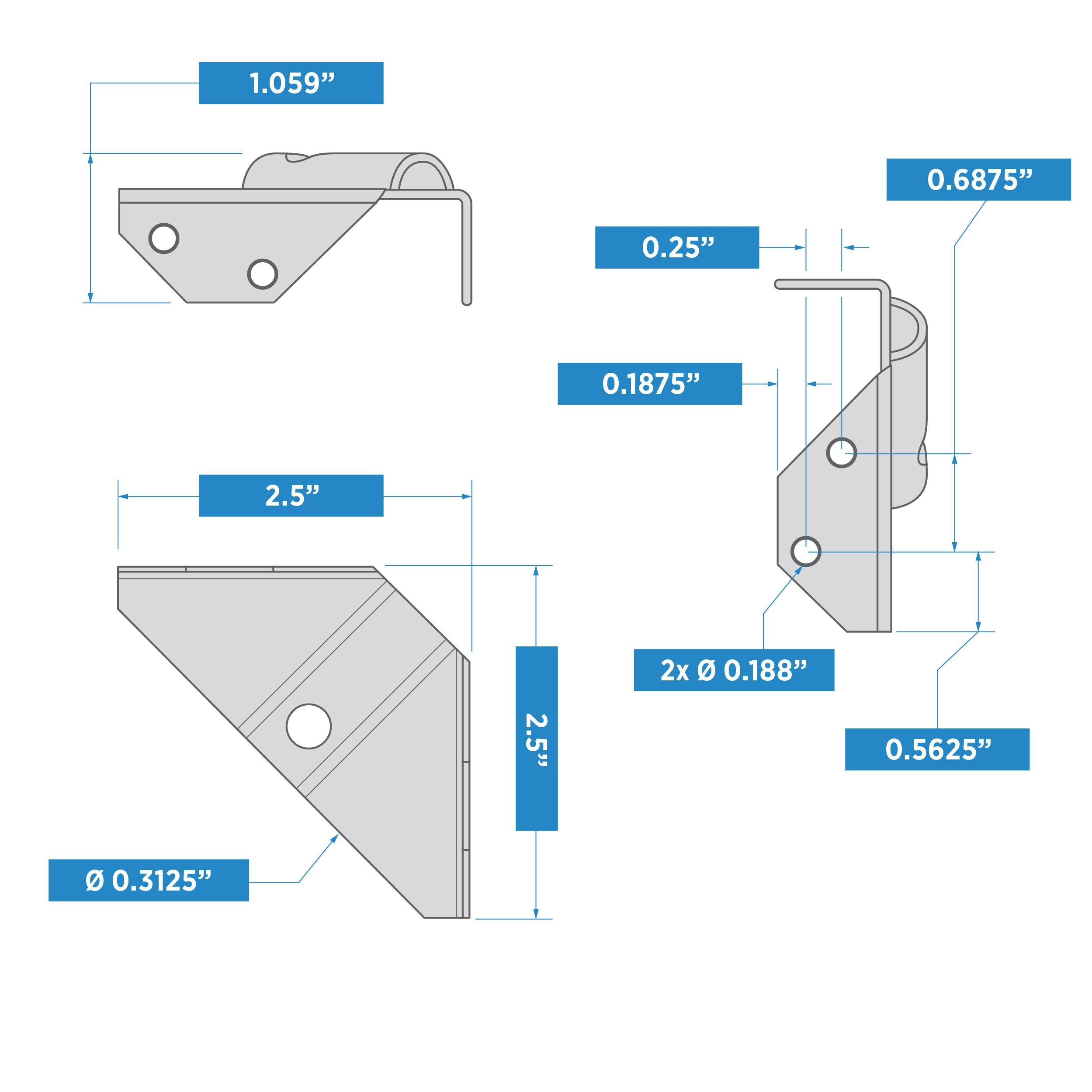National Hardware - V852 Anti-Sag Kit - Black