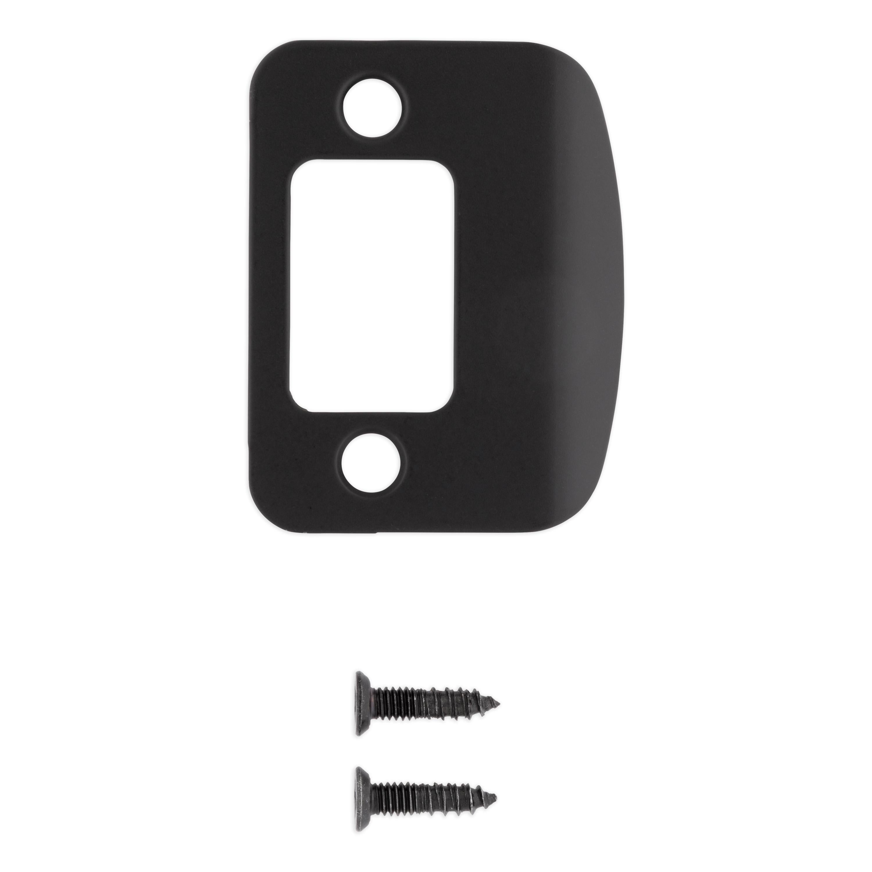 85303-017 RC Full Lip Deadbolt Strike - Matte Black