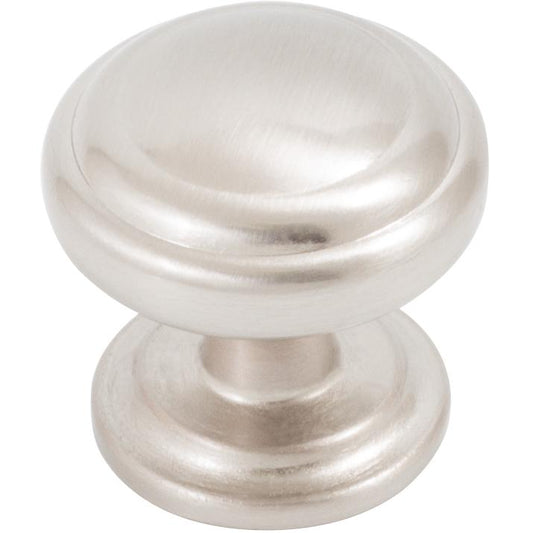 Stone Harbor Hardware Alesund Cabinet Knob, 1-1/4 Inches, Satin Nickel