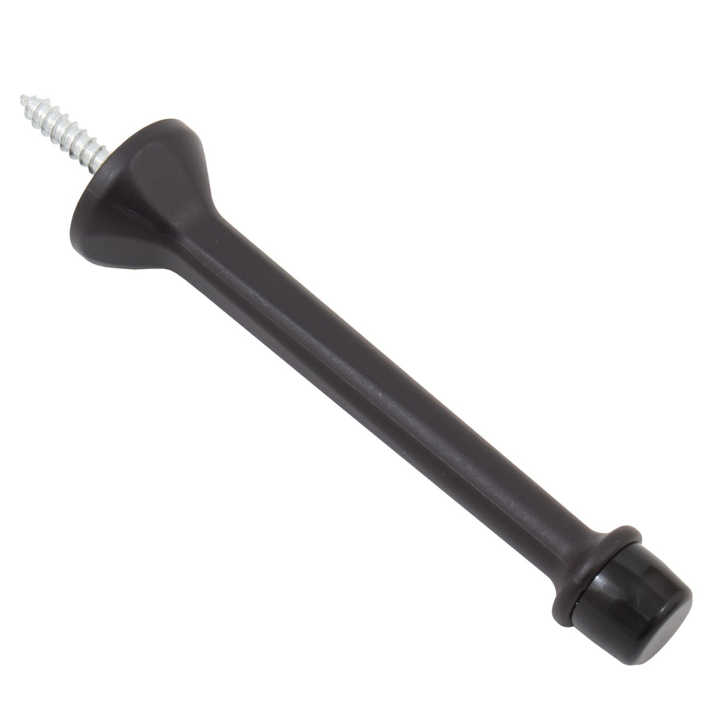 Stone Harbor Hardware Heavy-Duty Solid Aluminum Door Stop, 4 Inches, Oil-Rubbed Bronze