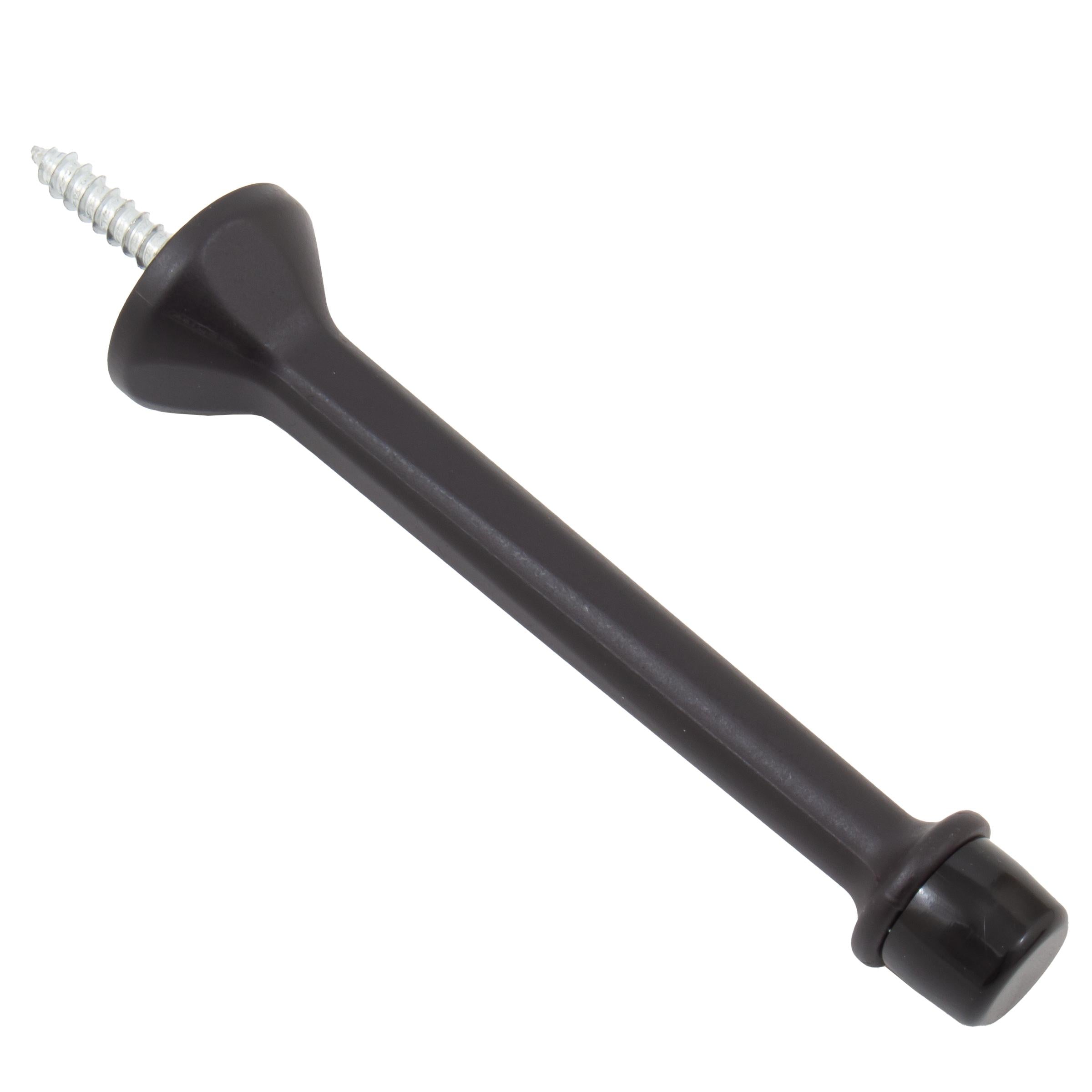 Stone Harbor Hardware Heavy-Duty Solid Aluminum Door Stop, 4 Inches, Oil-Rubbed Bronze