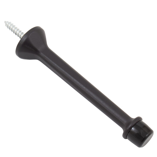 Stone Harbor Hardware Heavy-Duty Solid Aluminum Door Stop, 4 Inches, Oil-Rubbed Bronze